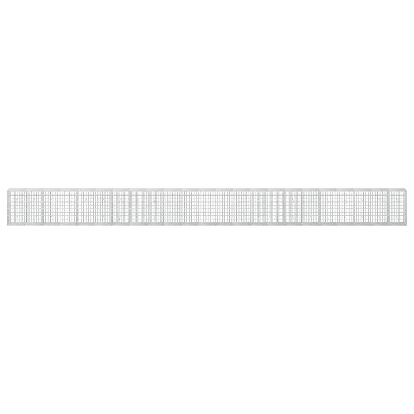 vidaXL Γκαμπιόν με σύρμα 3,5 mm και πλέγμα 5x10 cm 1150x50x100 εκ