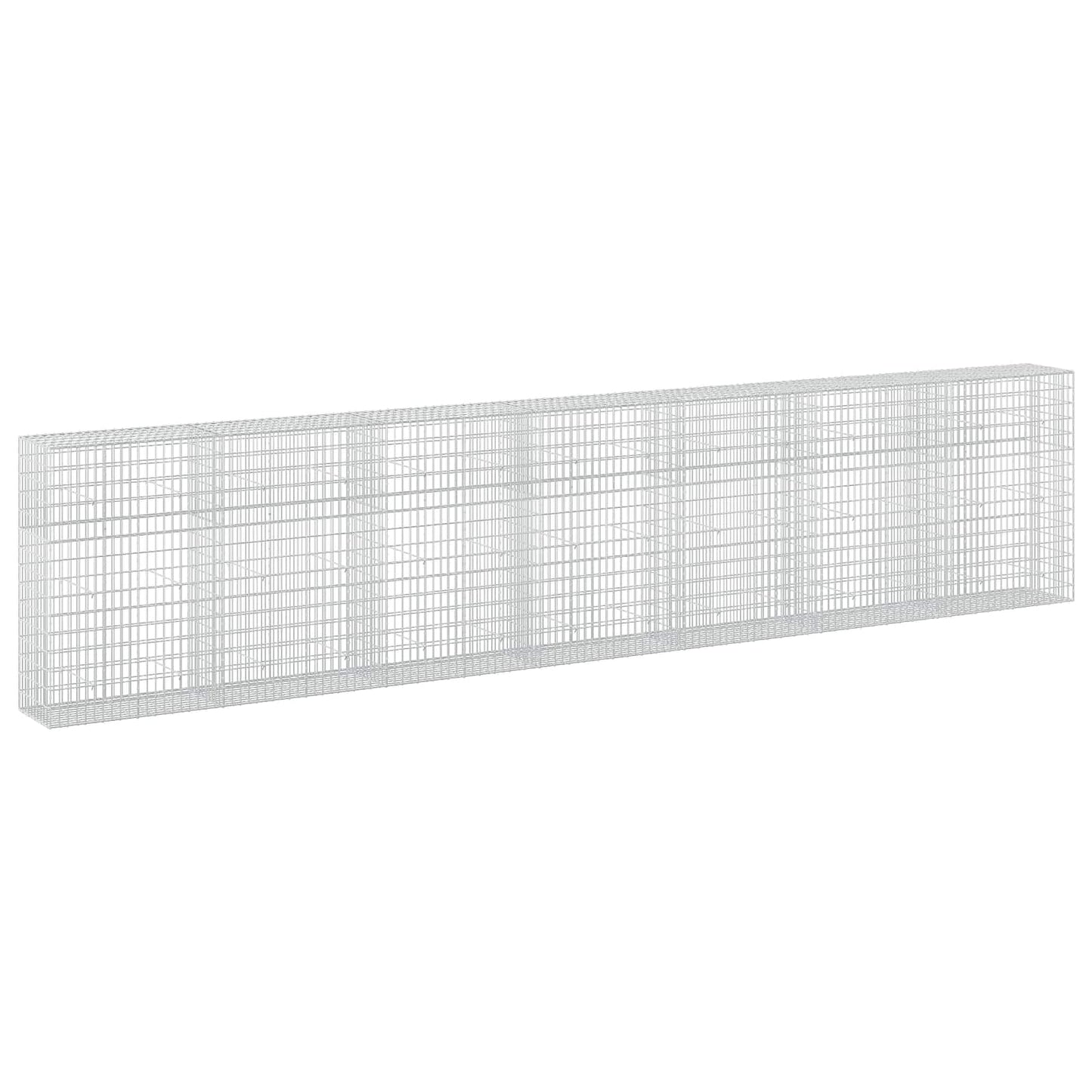 vidaXL Γκαμπιόν με σύρμα 3,5 mm και πλέγμα 5x10 cm 750x50x150 εκ