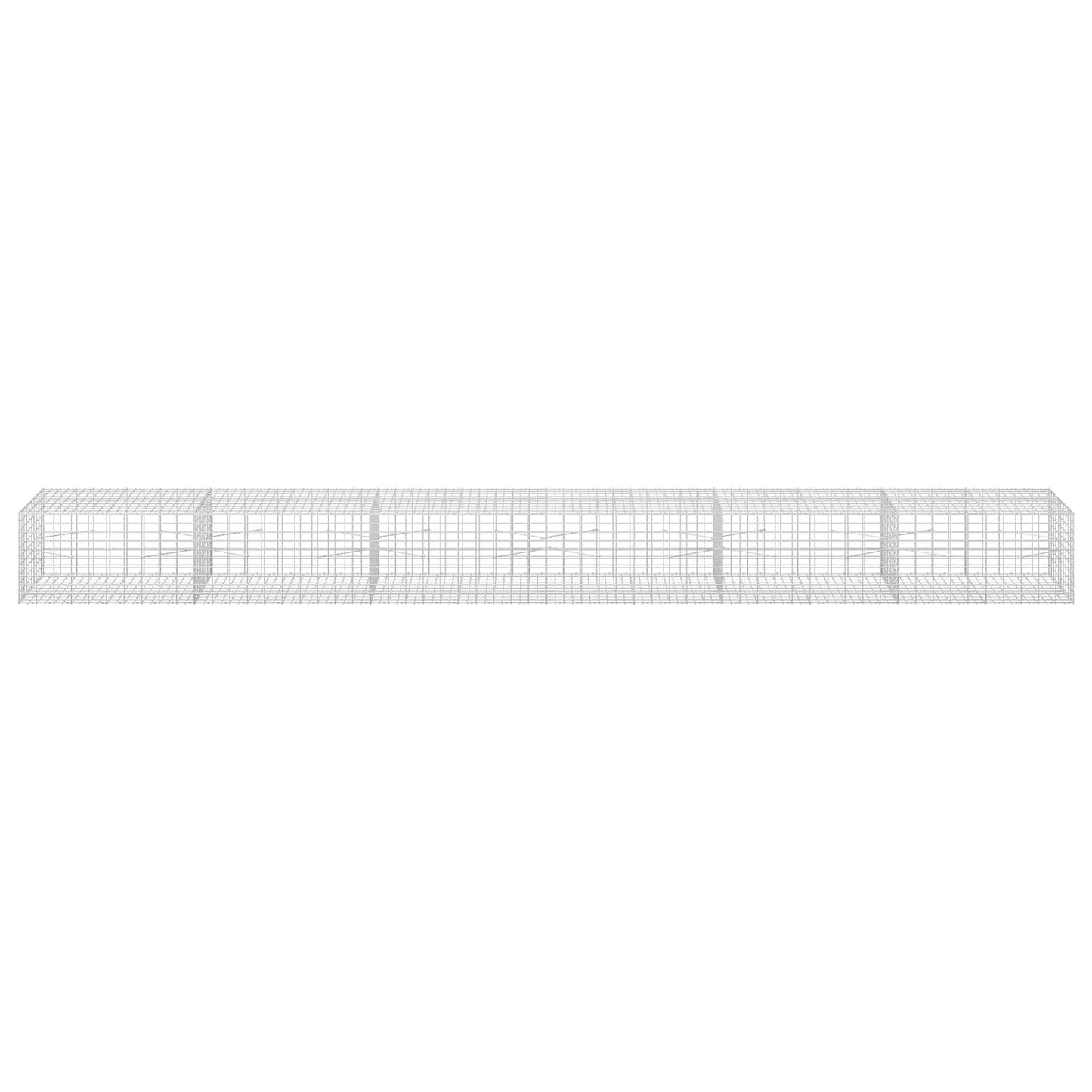 vidaXL Γκαμπιόν με σύρμα 3,5 mm και πλέγμα 5x10 cm 600x100x50 εκ.