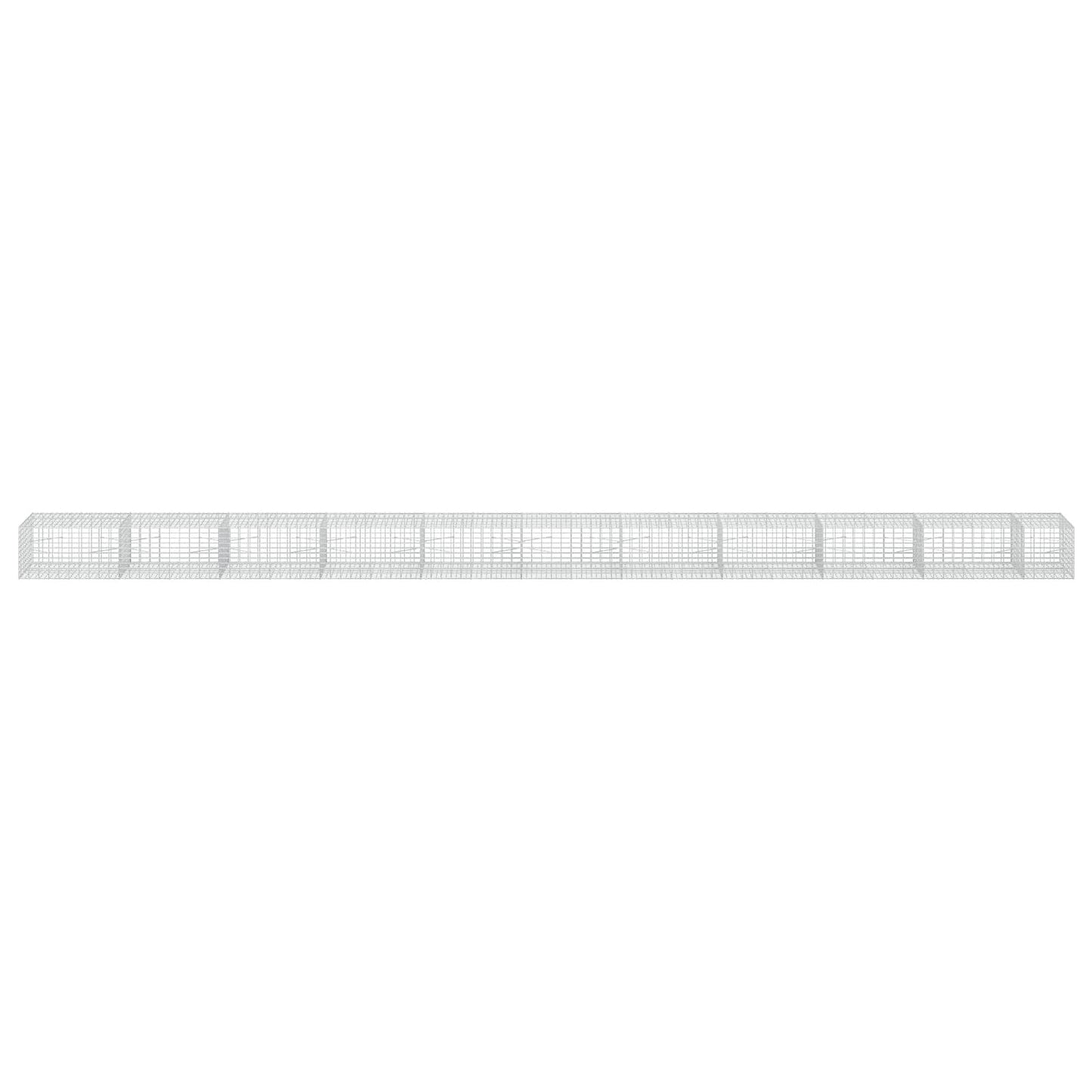 vidaXL Γκαμπιόν με σύρμα 3,5 mm και πλέγμα 5x10 cm 1050x100x50 εκ.
