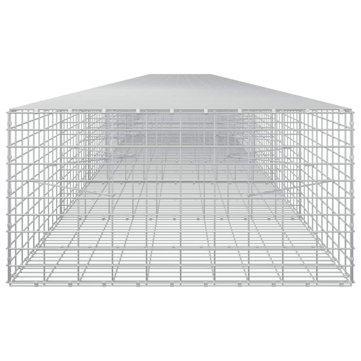 vidaXL Γκαμπιόν με σύρμα 3,5 mm και πλέγμα 5x10 cm 1050x100x50 εκ.