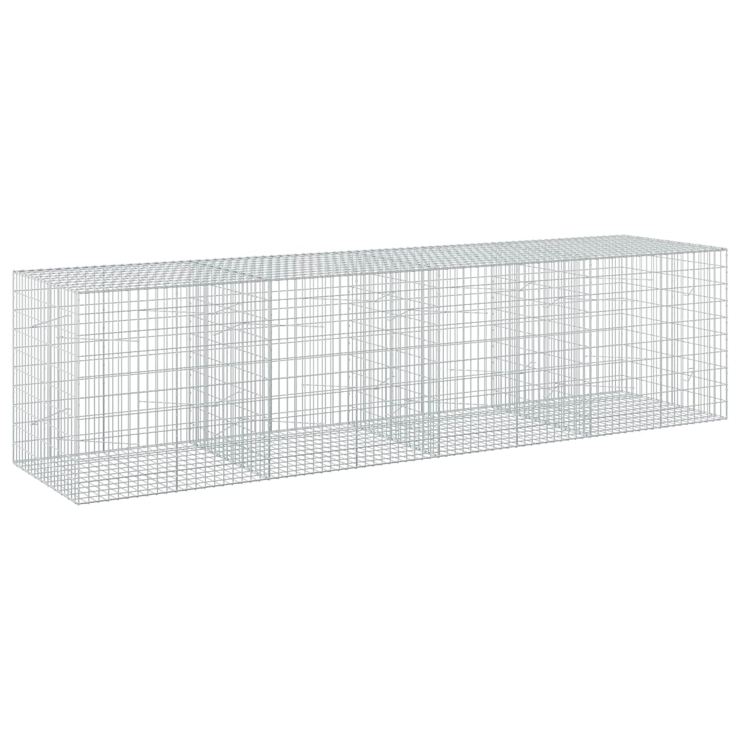 vidaXL Γκαμπιόν με σύρμα 3,5 mm και πλέγμα 5x10 cm 400x100x100 εκ
