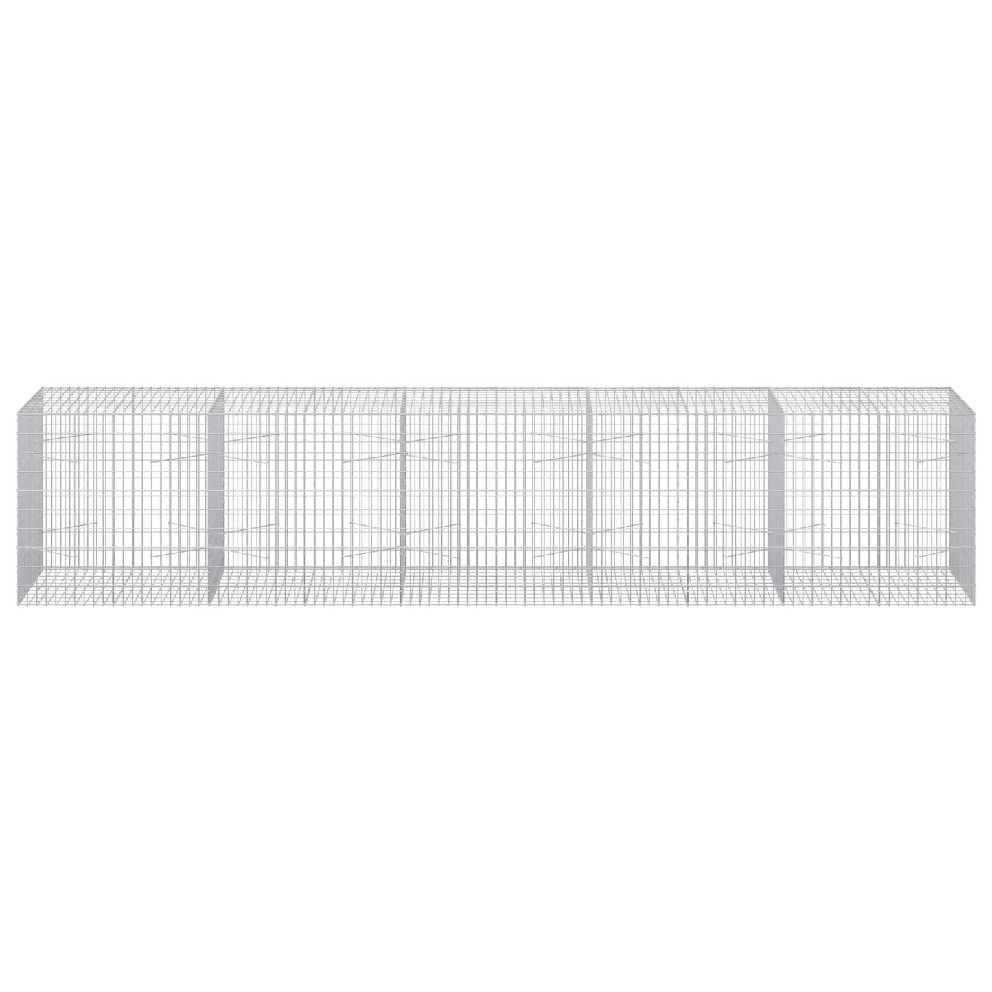 vidaXL Γκαμπιόν με σύρμα 3,5 mm και πλέγμα 5x10 cm 500x100x100 εκ