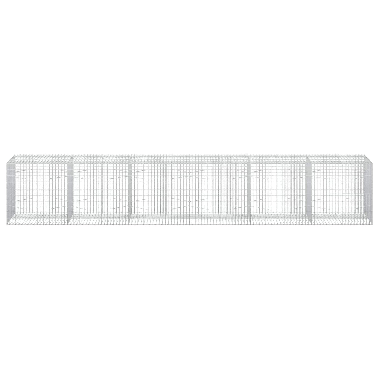 vidaXL Γκαμπιόν με σύρμα 3,5 mm και πλέγμα 5x10 cm 600x100x100 εκ.