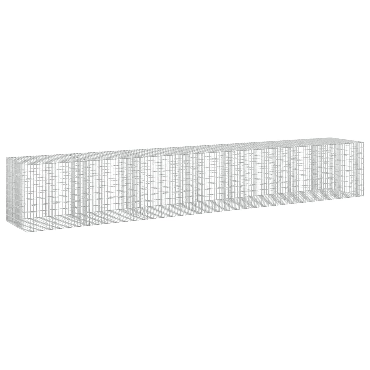 vidaXL Γκαμπιόν με σύρμα 3,5 mm και πλέγμα 5x10 cm 650x100x100 εκ