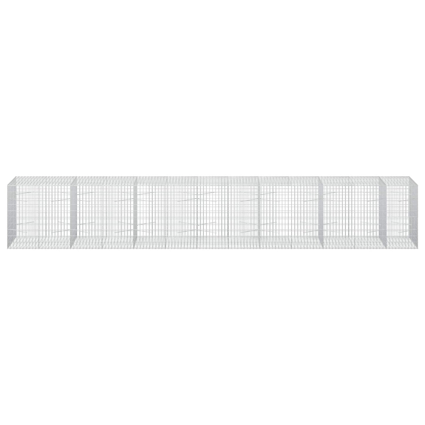 vidaXL Γκαμπιόν με σύρμα 3,5 mm και πλέγμα 5x10 cm 650x100x100 εκ