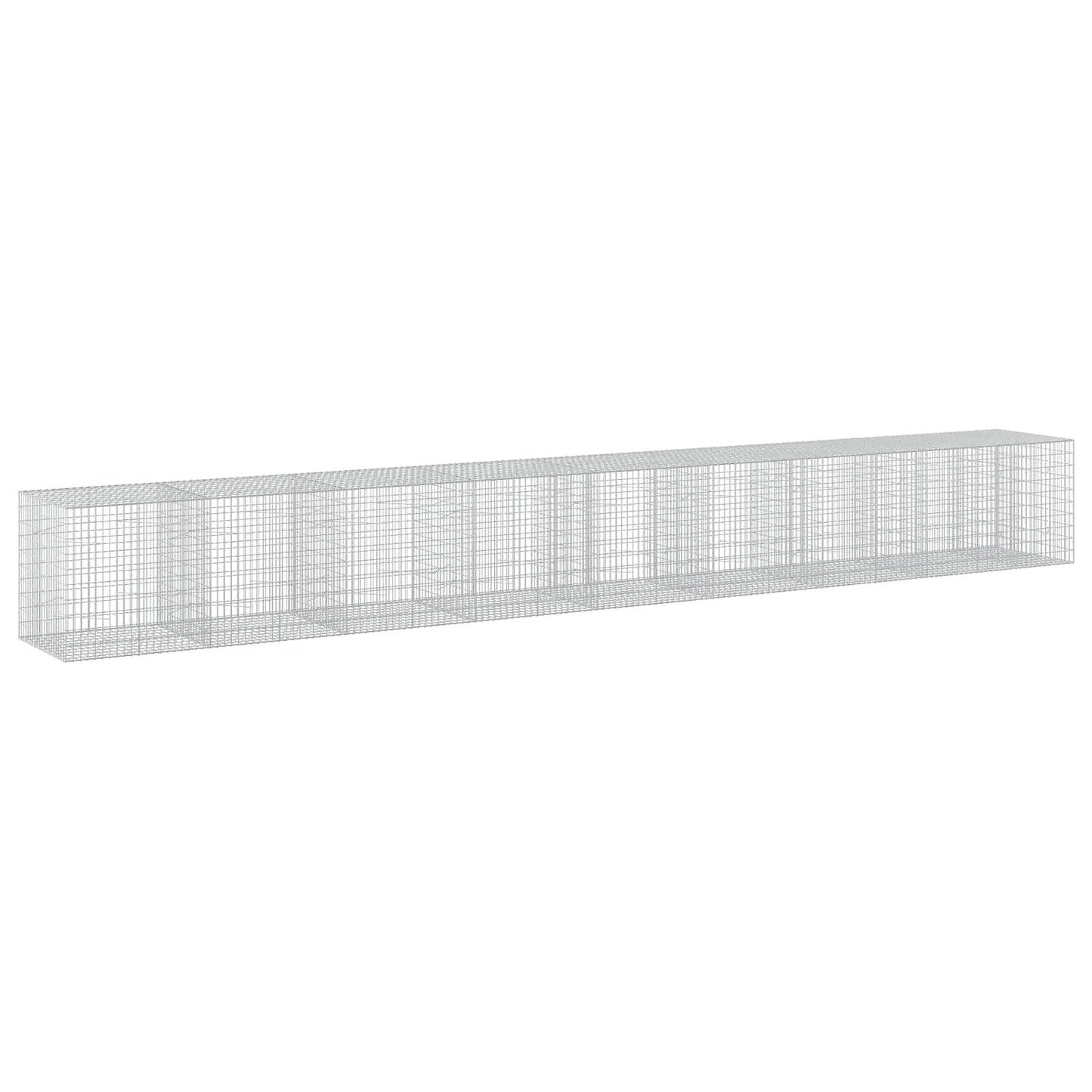 vidaXL Γκαμπιόν με σύρμα 3,5 mm και πλέγμα 5x10 cm 850x100x100 εκ