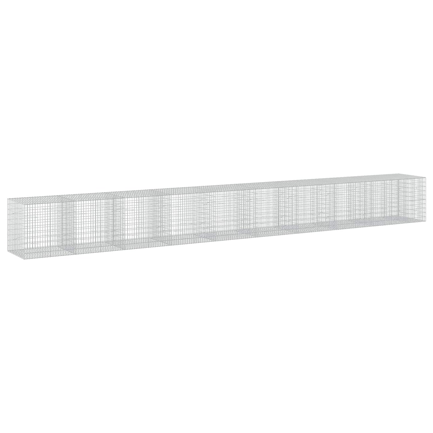 vidaXL Γκαμπιόν με σύρμα 3,5 mm και πλέγμα 5x10 cm 950x100x100 εκ