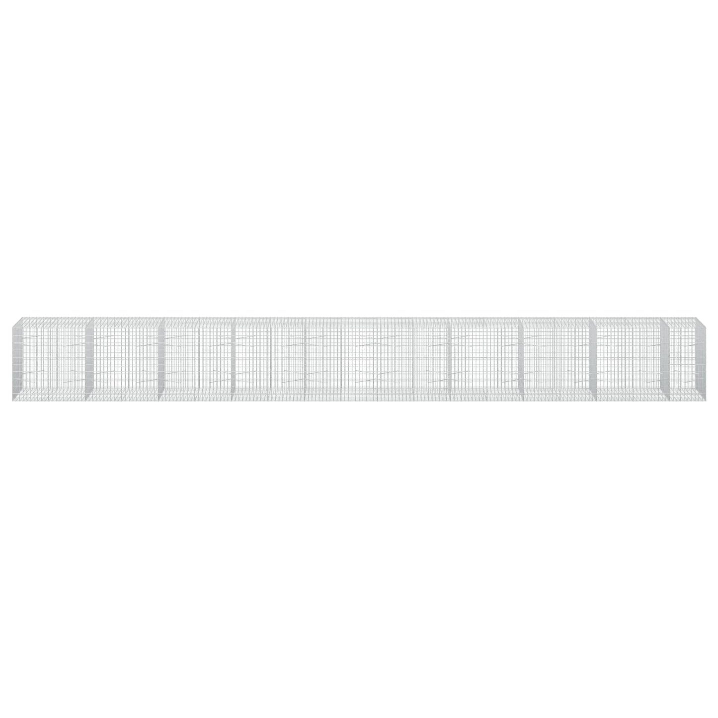 vidaXL Γκαμπιόν με σύρμα 3,5 mm και πλέγμα 5x10 cm 950x100x100 εκ