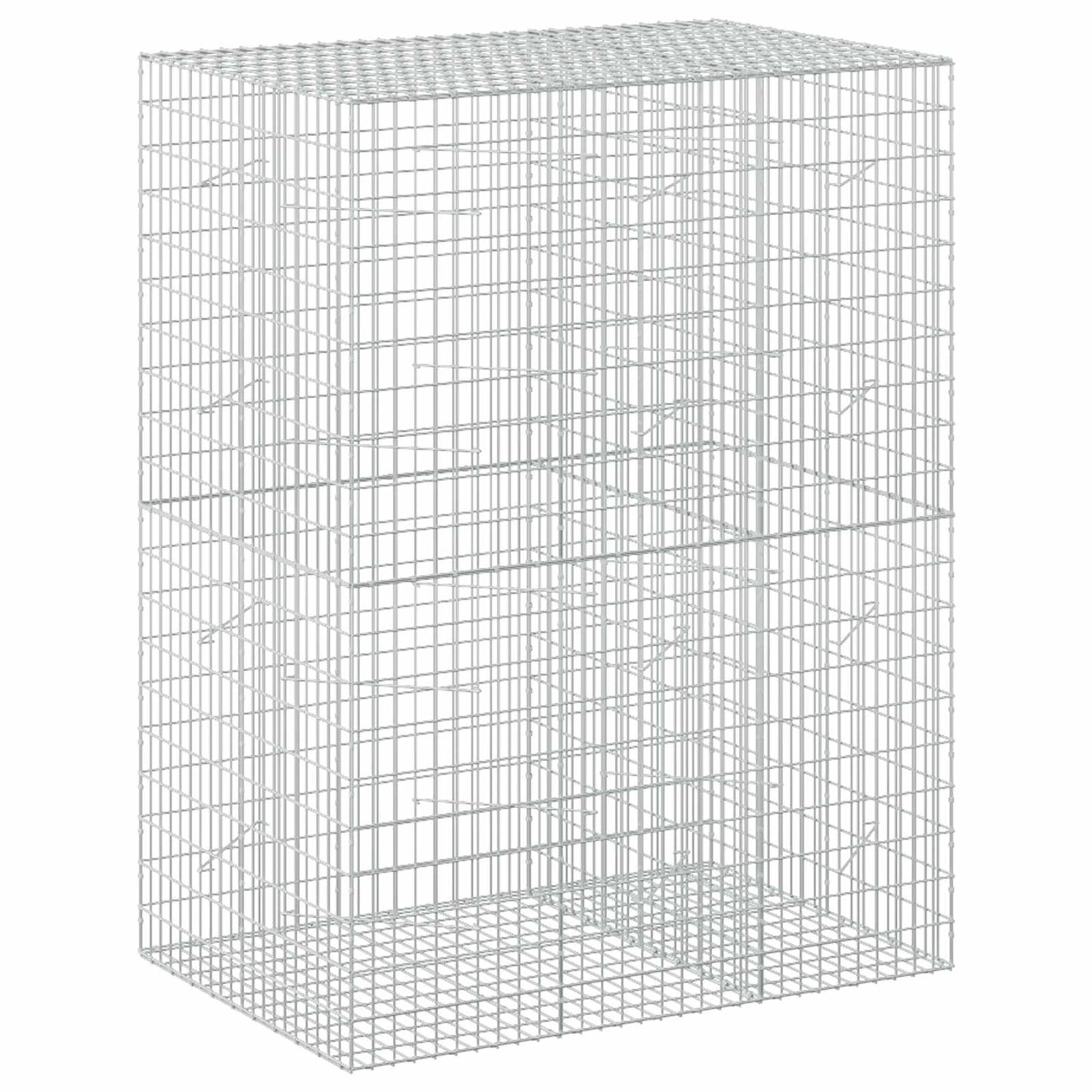 vidaXL Γκαμπιόν με σύρμα 3,5 mm και πλέγμα 5x10 cm 150x100x200 εκ.
