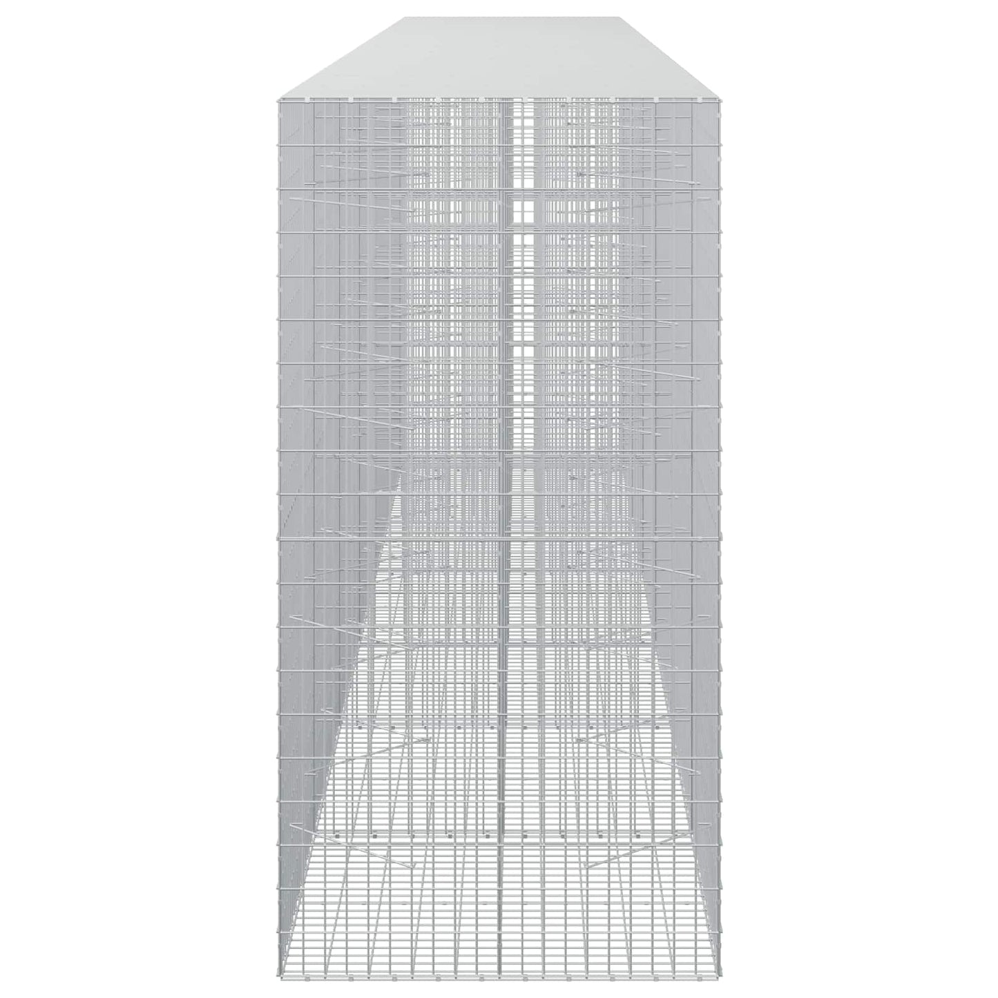 vidaXL Γκαμπιόν με σύρμα 3,5 mm και πλέγμα 5x10 cm 650x100x200 εκ