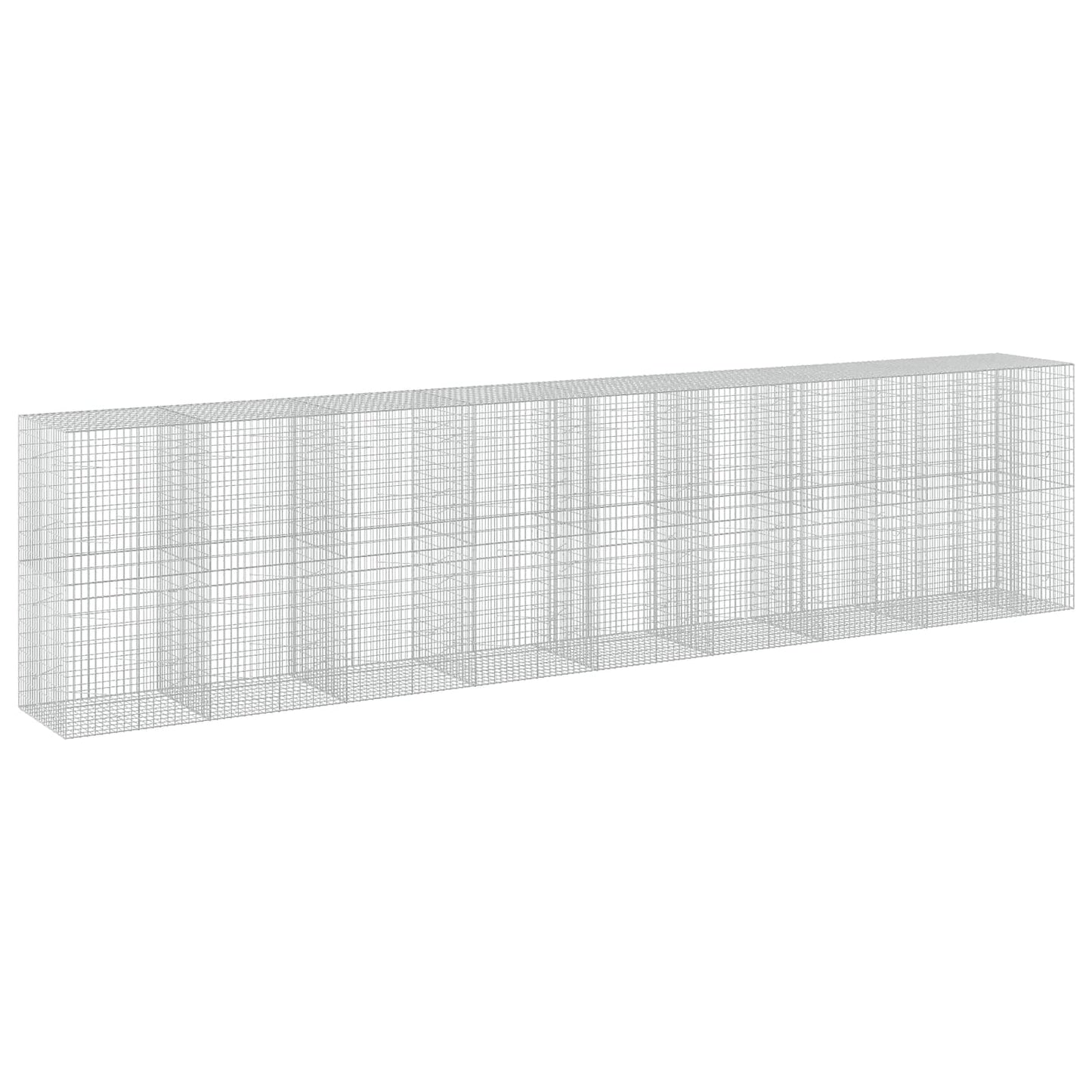 vidaXL Γκαμπιόν με σύρμα 3,5 mm και πλέγμα 5x10 cm 850x100x200 εκ