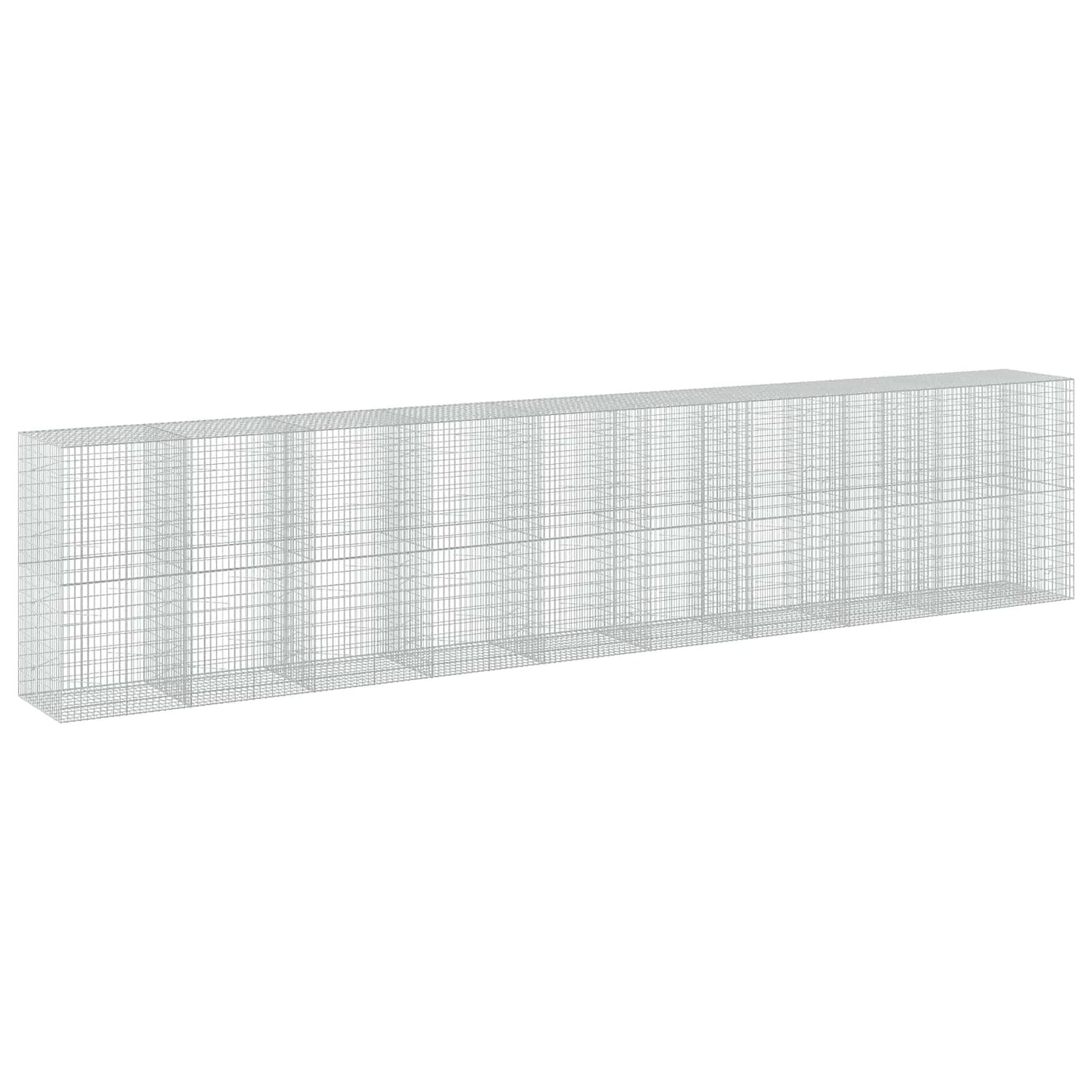 vidaXL Γκαμπιόν με σύρμα 3,5 mm και πλέγμα 5x10 cm 950x100x200 εκ