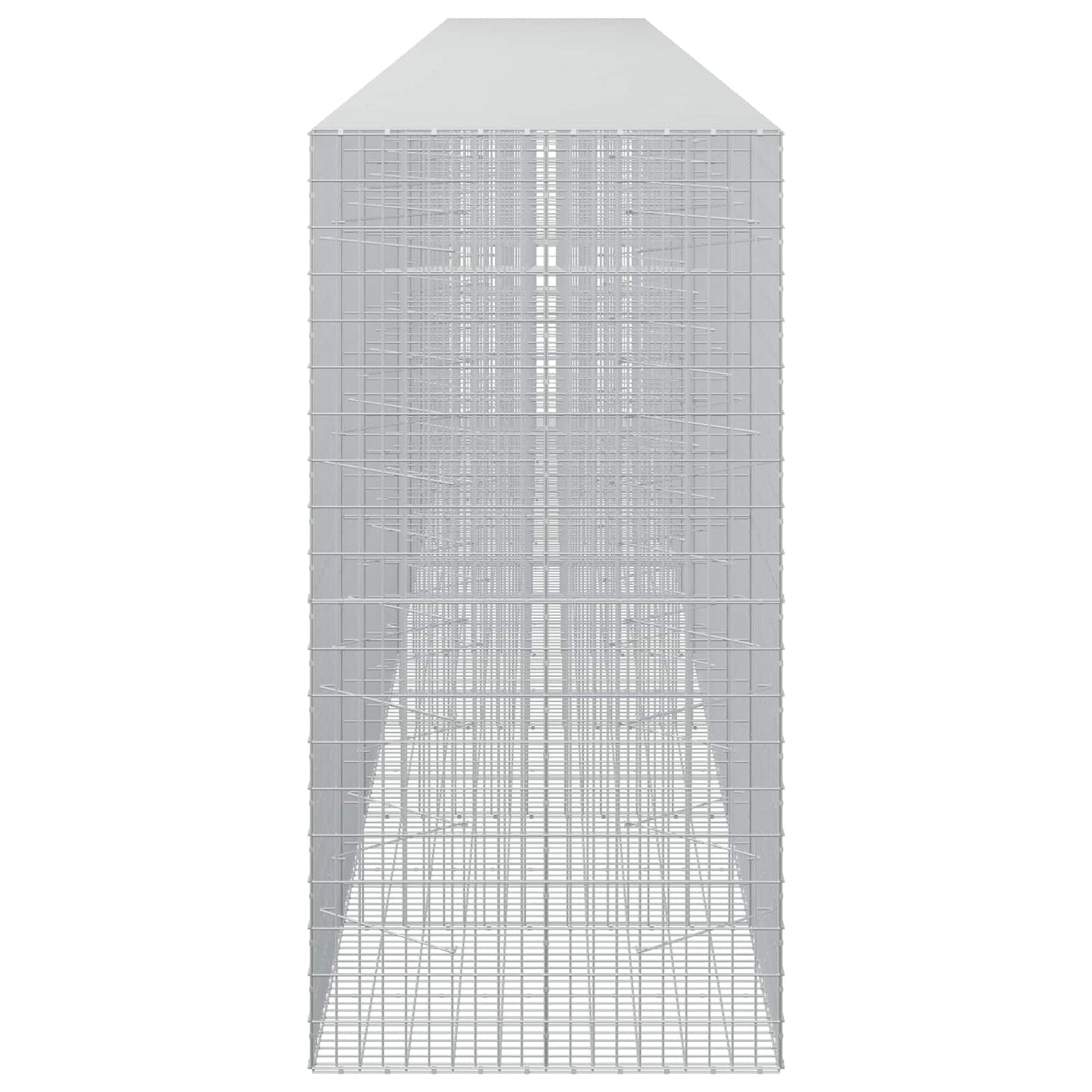 vidaXL Γκαμπιόν με σύρμα 3,5 mm και πλέγμα 5x10 cm 950x100x200 εκ
