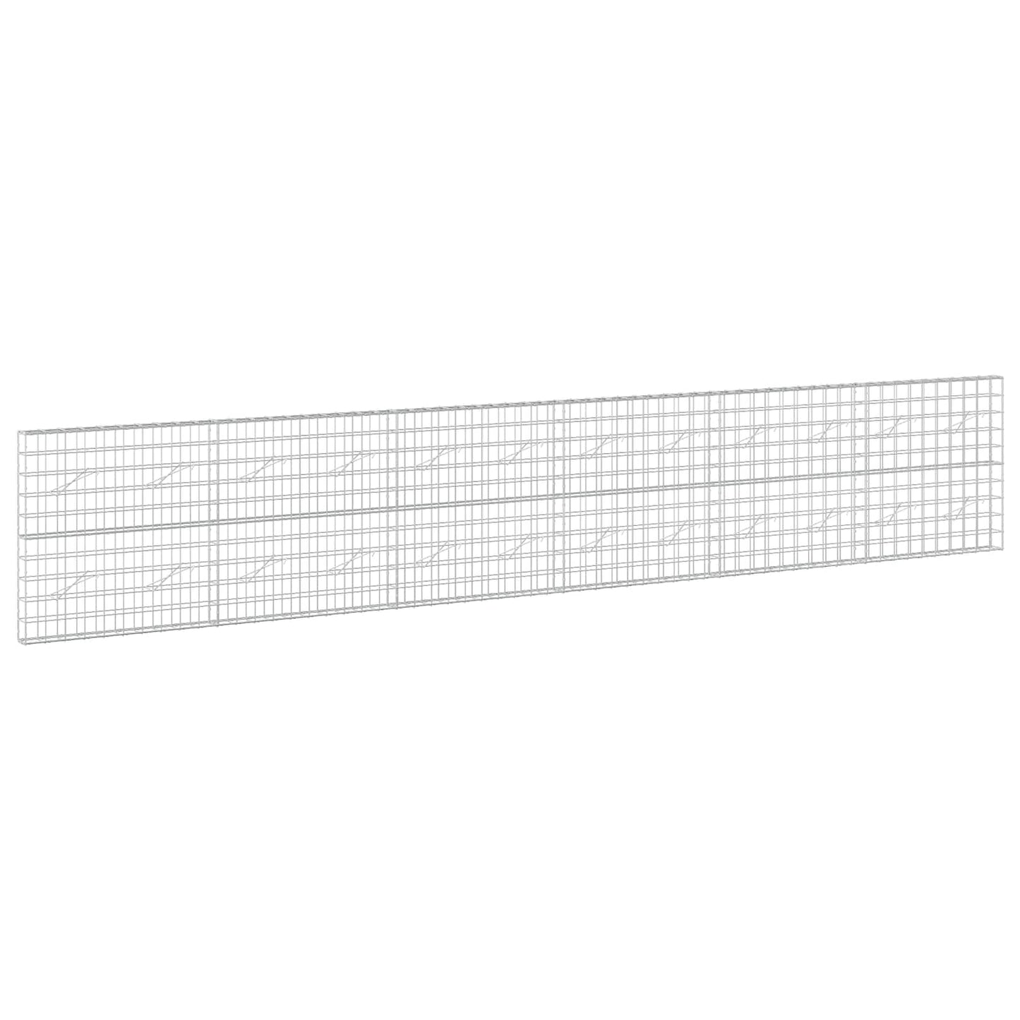 vidaXL Γκαμπιόν με σύρμα 3,5 mm και πλέγμα 10x10 cm 600x10x100 εκ