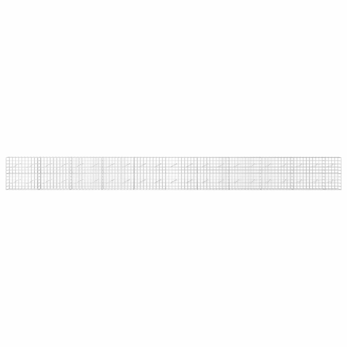 vidaXL Γκαμπιόν με σύρμα 3,5 mm και πλέγμα 10x10 cm 1050x10x100 εκ.