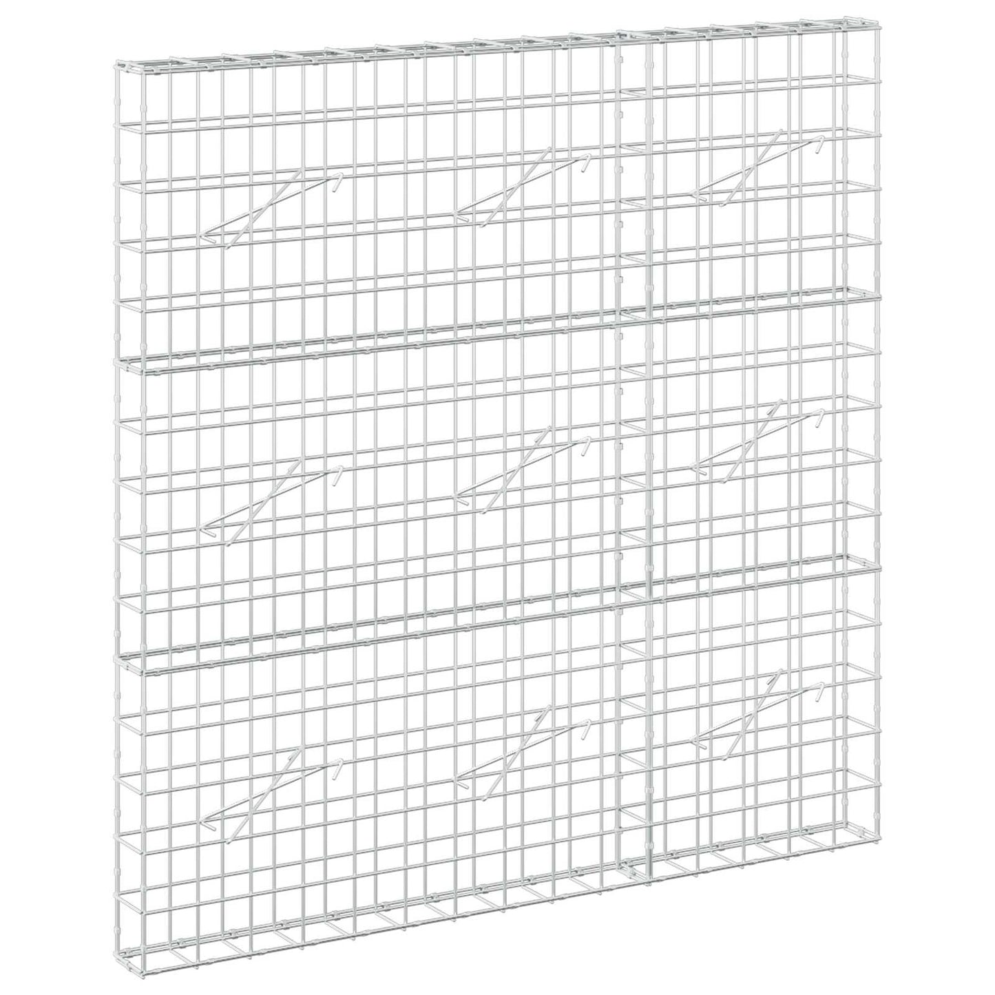 vidaXL Γκαμπιόν με σύρμα 3,5 mm και πλέγμα 10x10 cm 150x10x150 εκ