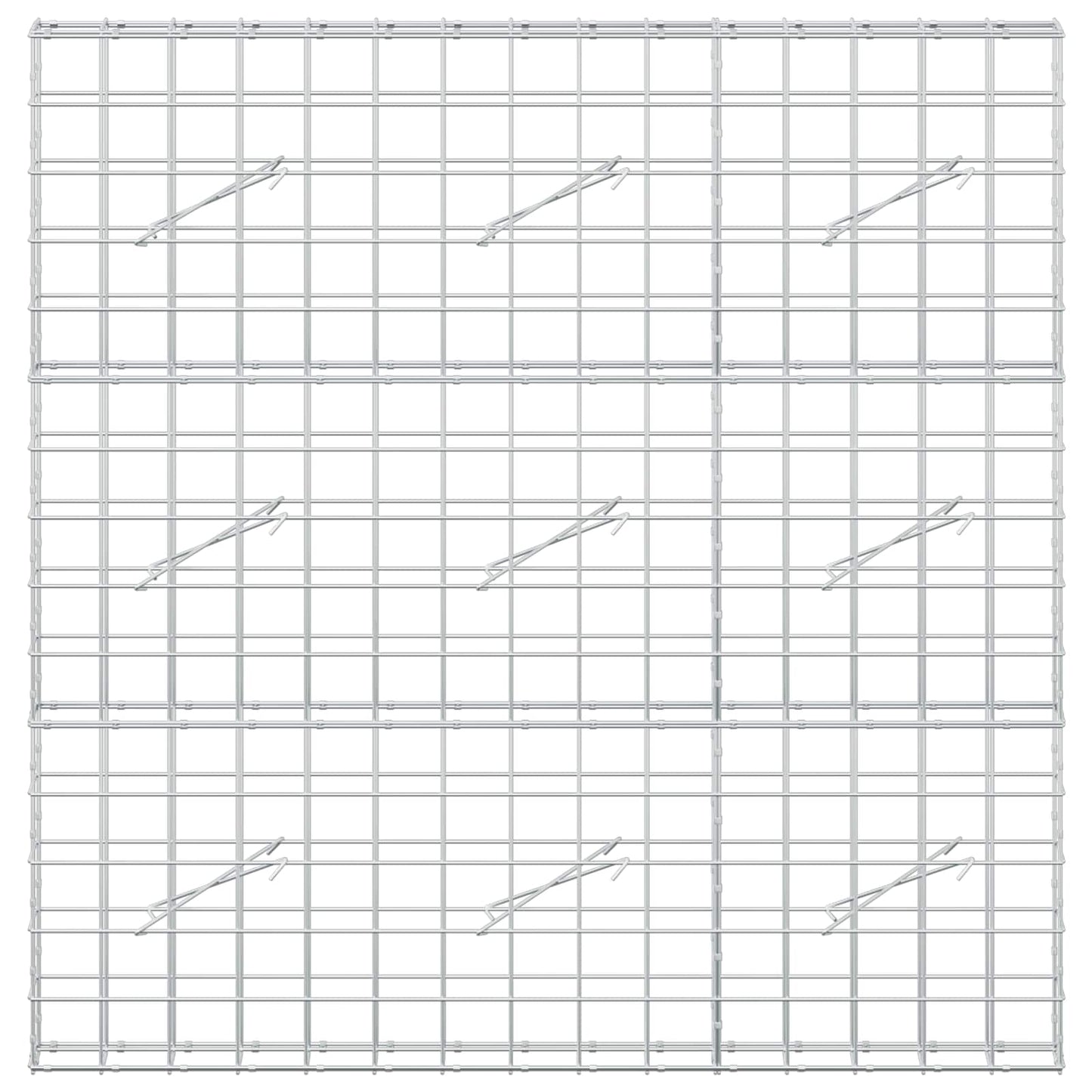vidaXL Γκαμπιόν με σύρμα 3,5 mm και πλέγμα 10x10 cm 150x10x150 εκ