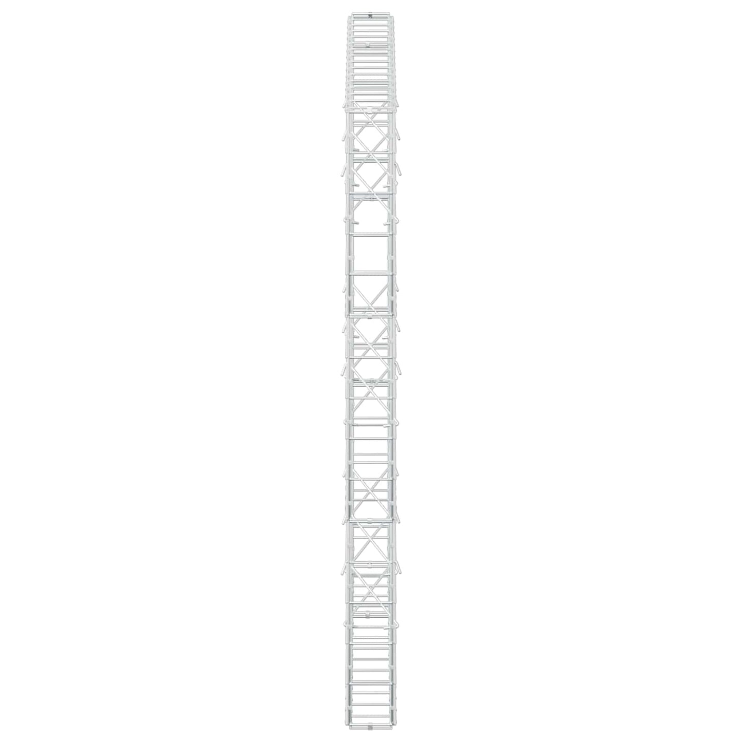vidaXL Γκαμπιόν με σύρμα 3,5 mm και πλέγμα 10x10 cm 150x10x150 εκ