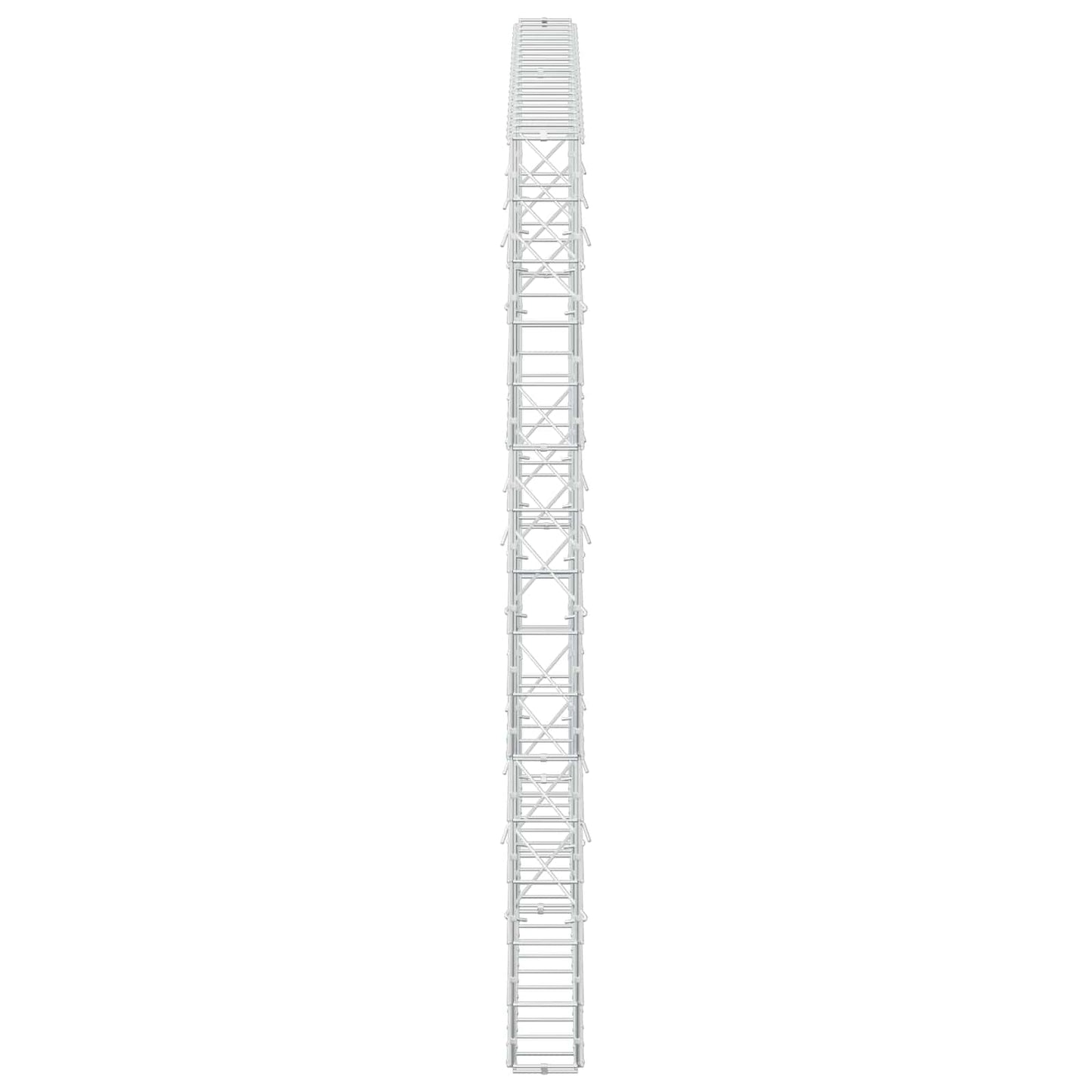vidaXL Γκαμπιόν με σύρμα 3,5 mm και πλέγμα 10x10 cm 200x10x150 εκ