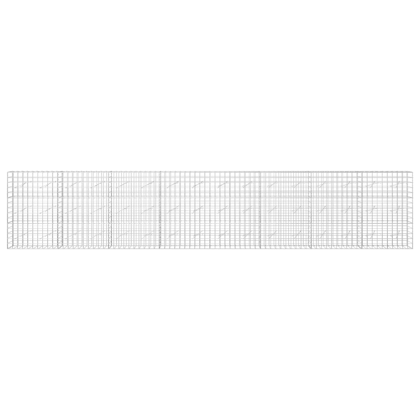 vidaXL Γκαμπιόν με σύρμα 3,5 mm και πλέγμα 10x10 cm 800x10x150 εκ