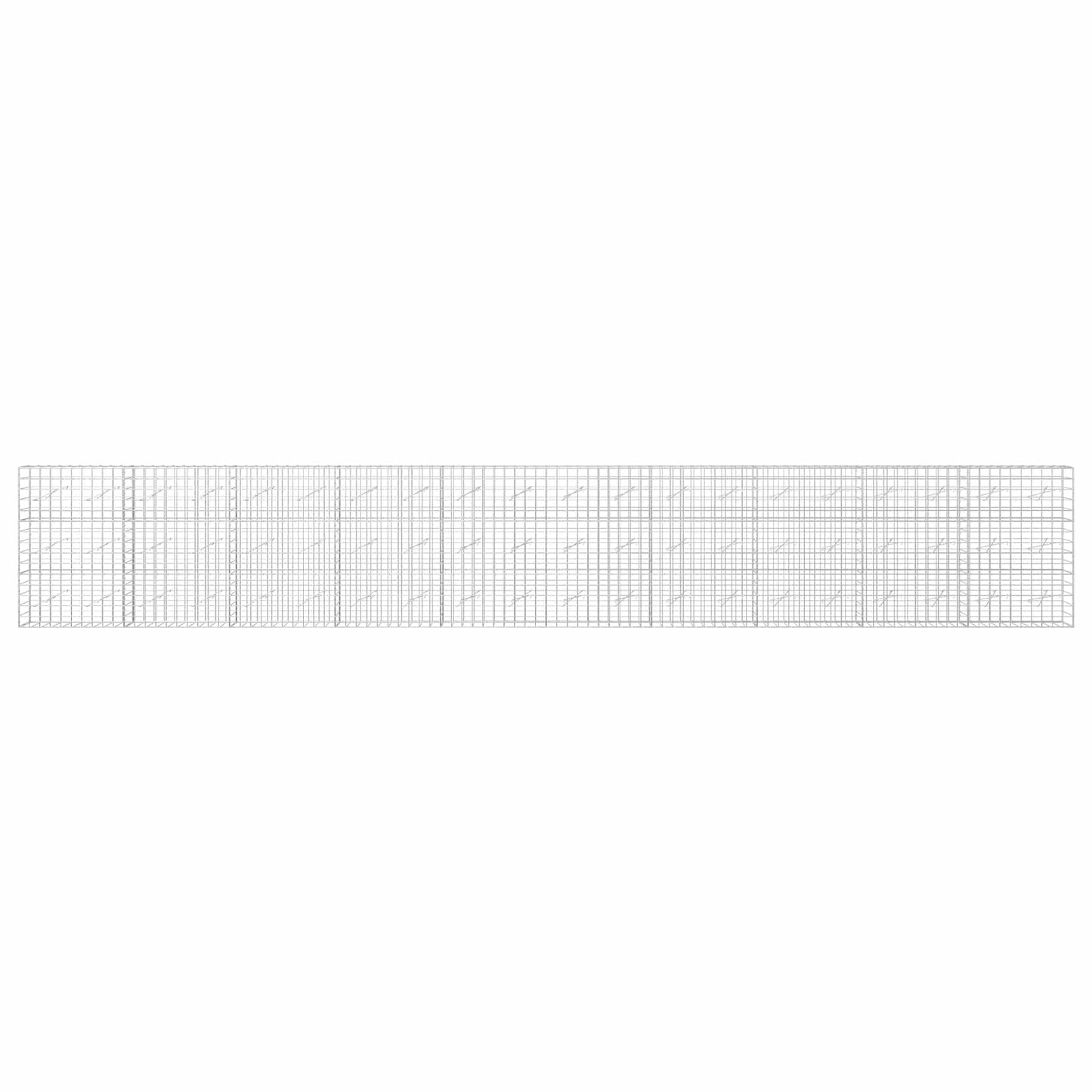 vidaXL Γκαμπιόν με σύρμα 3,5 mm και πλέγμα 10x10 cm 1000x10x150 εκ