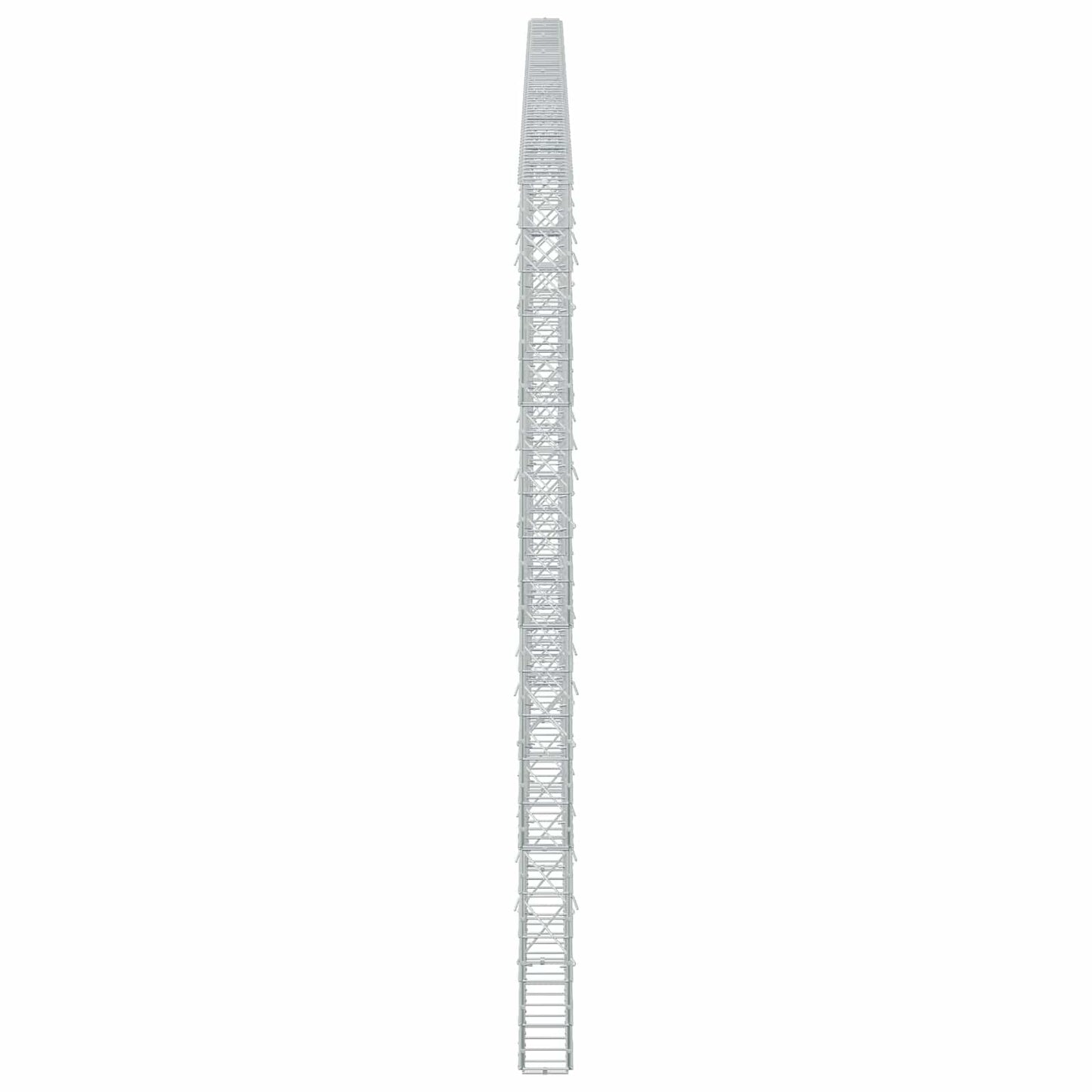 vidaXL Γκαμπιόν με σύρμα 3,5 mm και πλέγμα 10x10 cm 700x10x200 εκ
