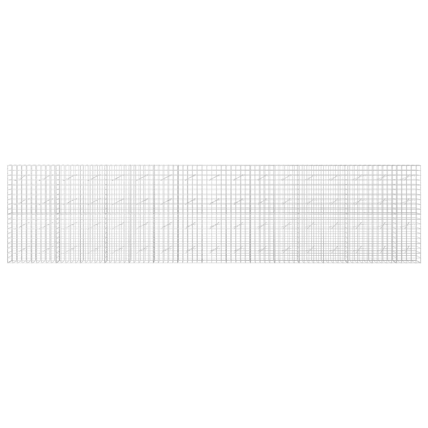 vidaXL Γκαμπιόν με σύρμα 3,5 mm και πλέγμα 10x10 cm 850x10x200 εκ