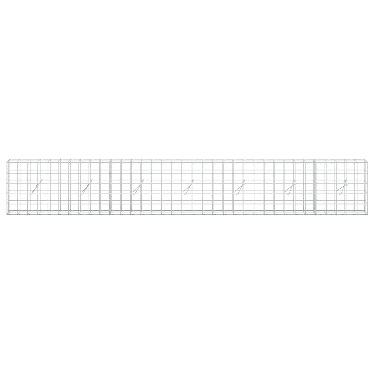 vidaXL Γκαμπιόν με σύρμα 3,5 mm και πλέγμα 10x10 cm 350x20x50 εκ