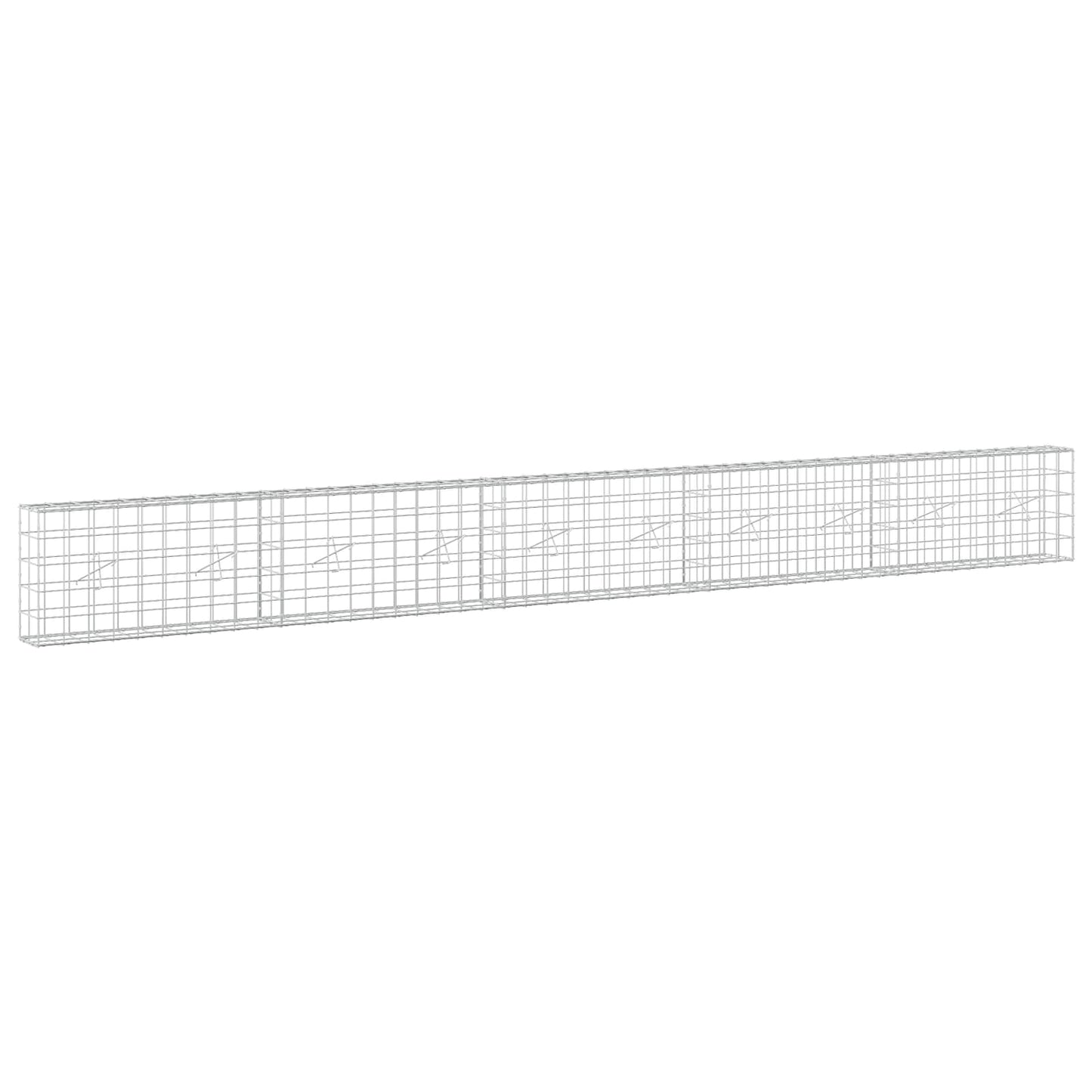 vidaXL Γκαμπιόν με σύρμα 3,5 mm και πλέγμα 10x10 cm 500x20x50 εκ