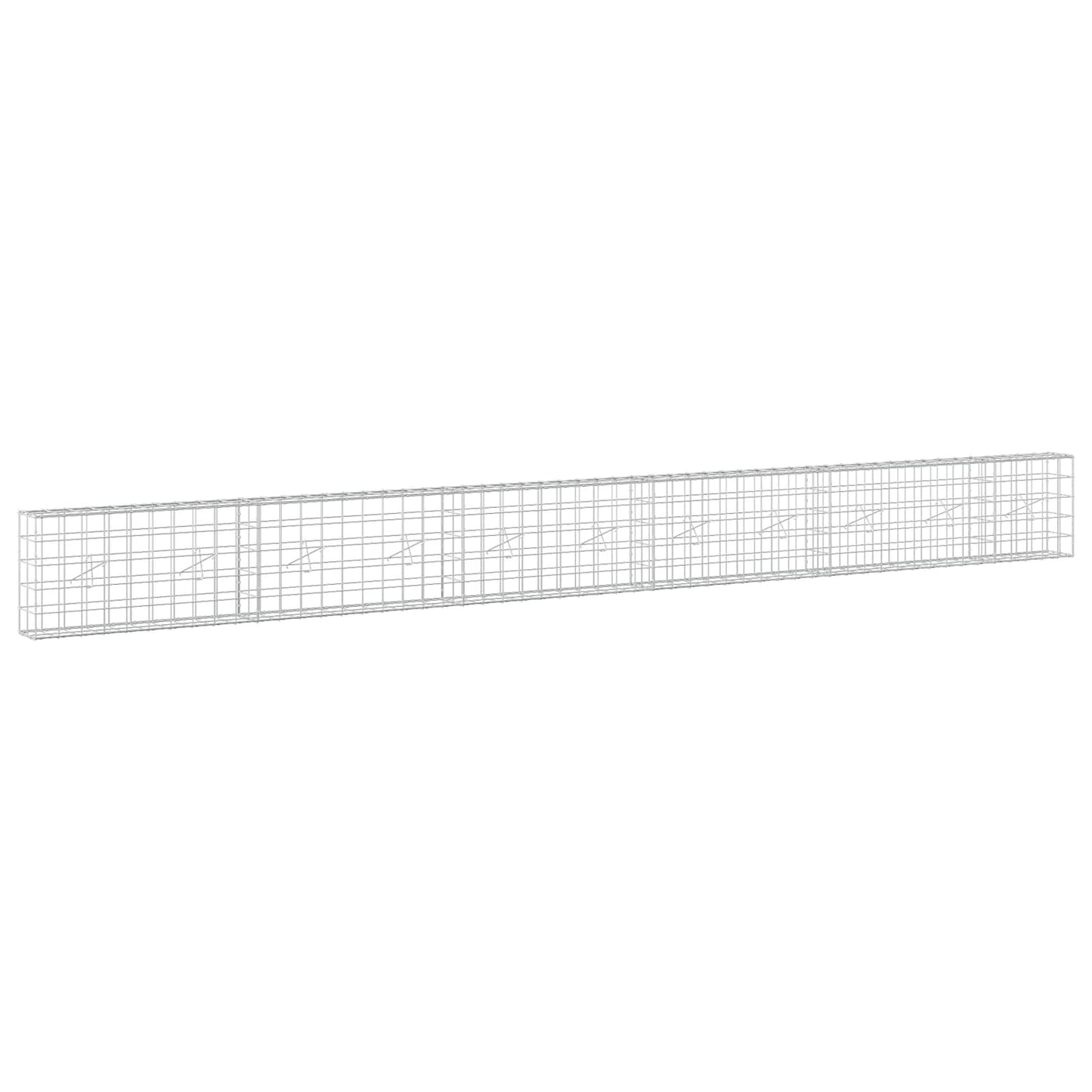 vidaXL Γκαμπιόν με σύρμα 3,5 mm και πλέγμα 10x10 cm 550x20x50 εκ