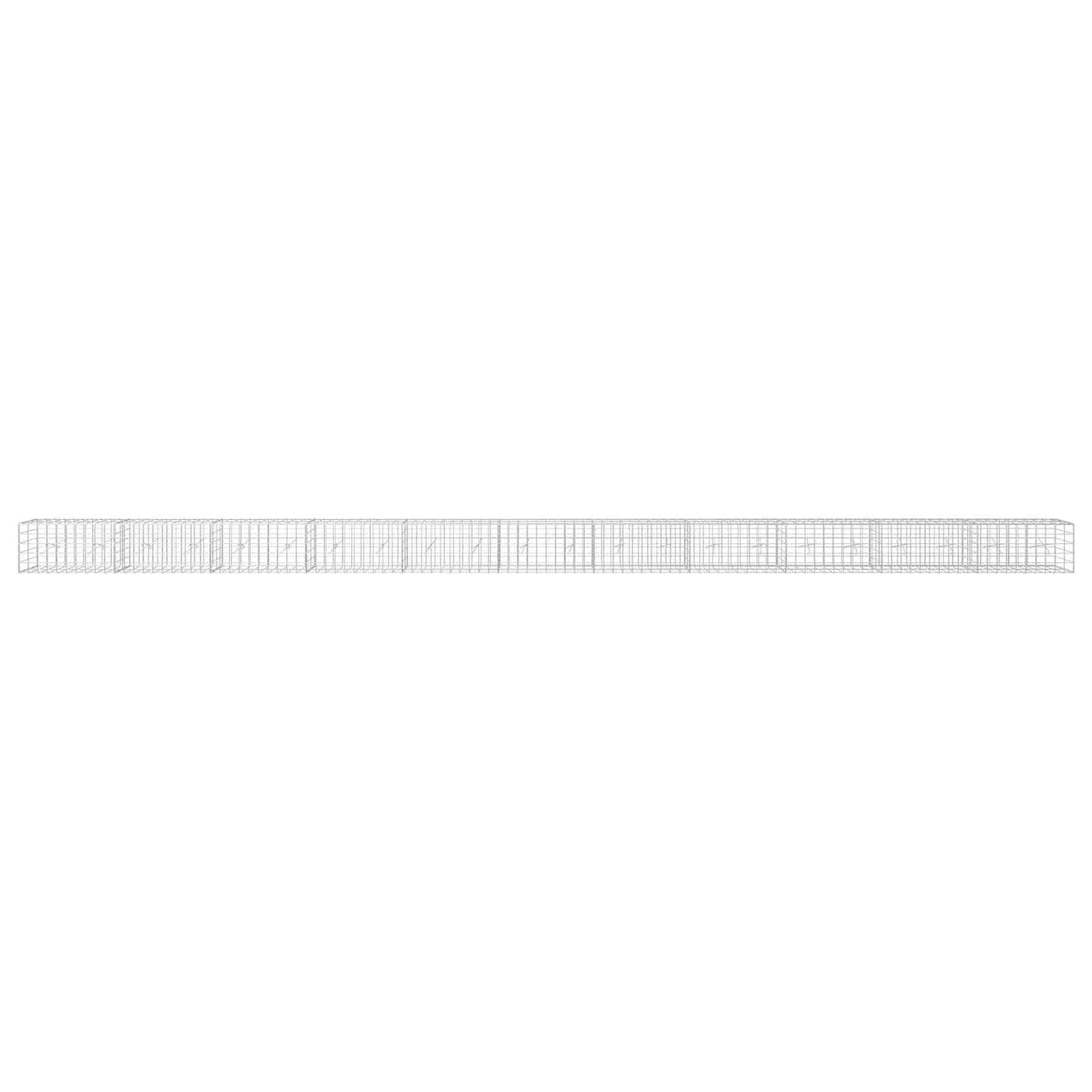 vidaXL Γκαμπιόν με σύρμα 3,5 mm και πλέγμα 10x10 cm 1100x20x50 εκ