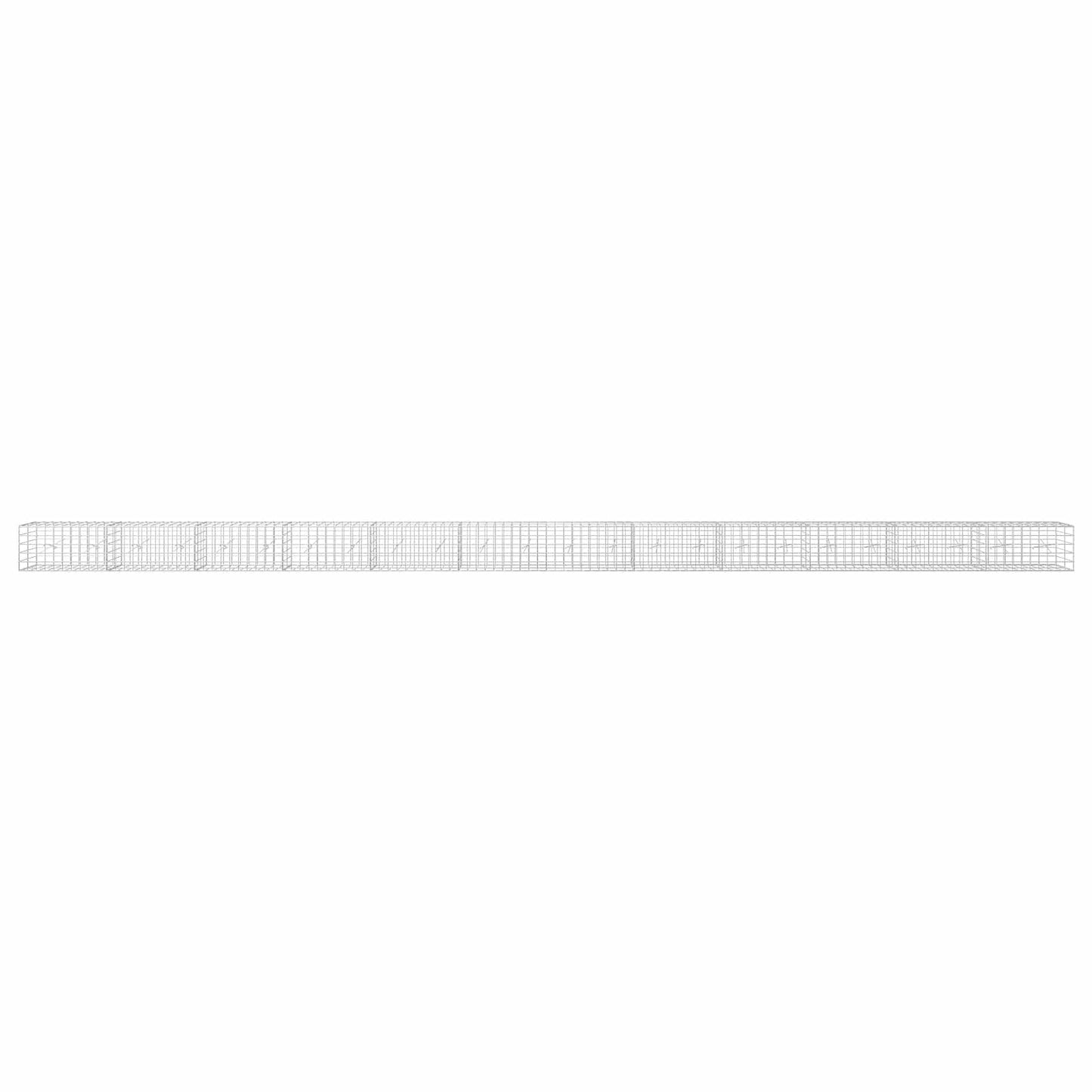 vidaXL Γκαμπιόν με σύρμα 3,5 mm και πλέγμα 10x10 cm 1200x20x50 εκ