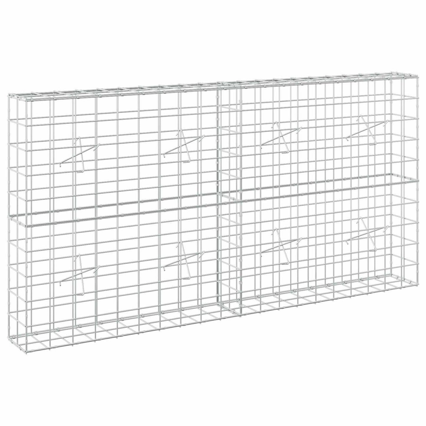 vidaXL Γκαμπιόν με σύρμα 3,5 mm και πλέγμα 10x10 cm 200x20x100 εκ