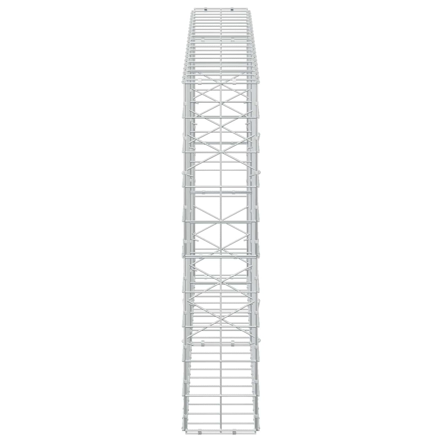 vidaXL Γκαμπιόν με σύρμα 3,5 mm και πλέγμα 10x10 cm 200x20x100 εκ