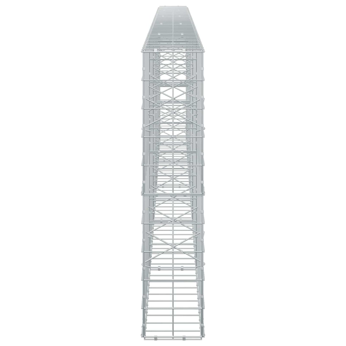 vidaXL Γκαμπιόν με σύρμα 3,5 mm και πλέγμα 10x10 cm 500x20x100 εκ