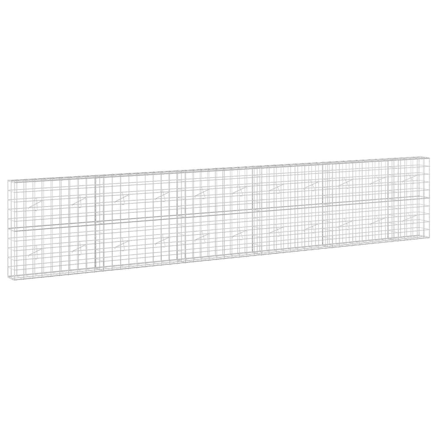 vidaXL Γκαμπιόν με σύρμα 3,5 mm και πλέγμα 10x10 cm 550x20x100 εκ.