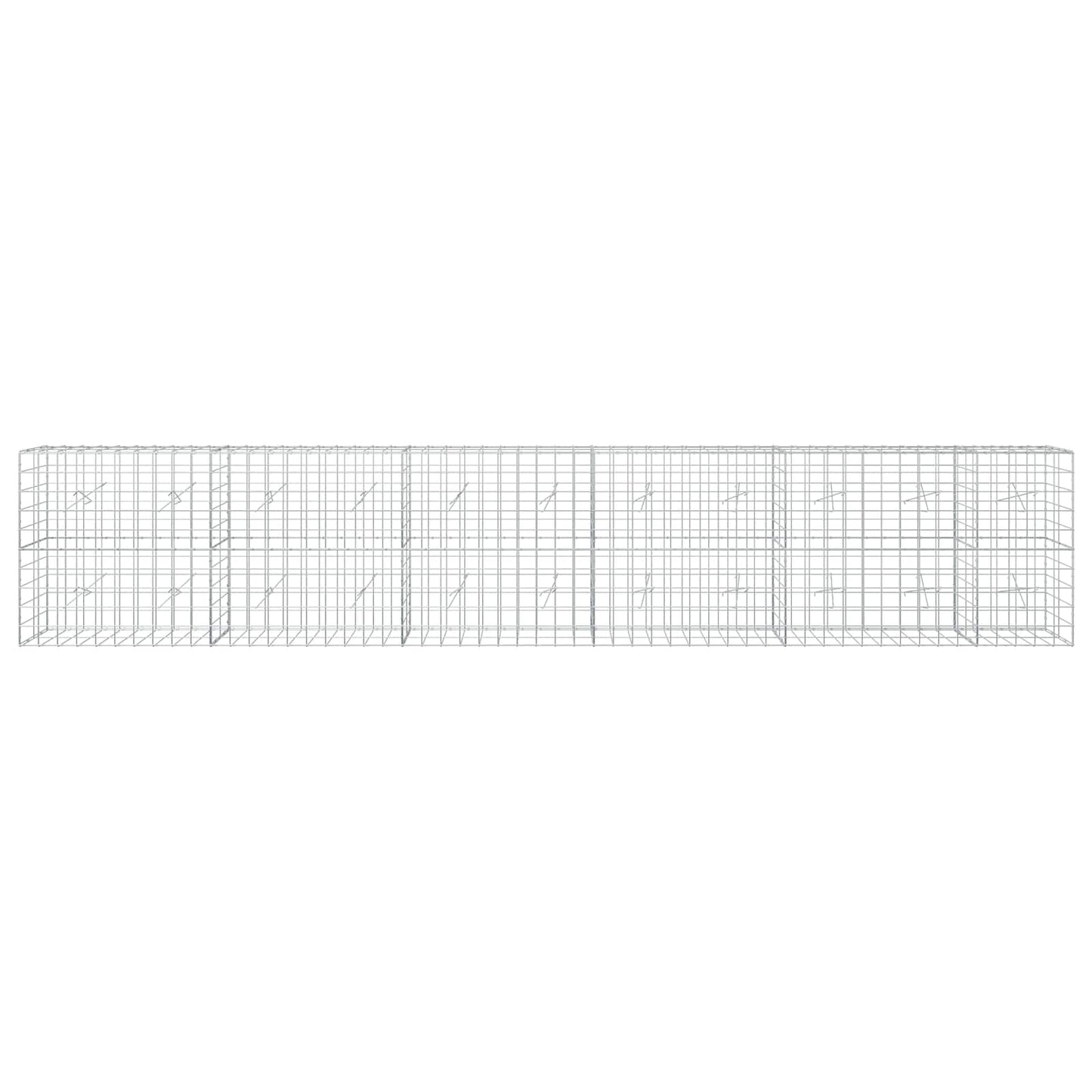 vidaXL Γκαμπιόν με σύρμα 3,5 mm και πλέγμα 10x10 cm 550x20x100 εκ.