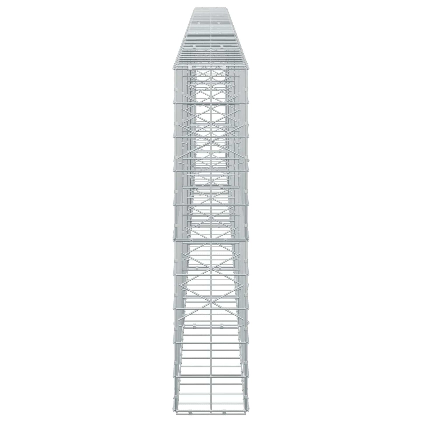 vidaXL Γκαμπιόν με σύρμα 3,5 mm και πλέγμα 10x10 cm 550x20x100 εκ.