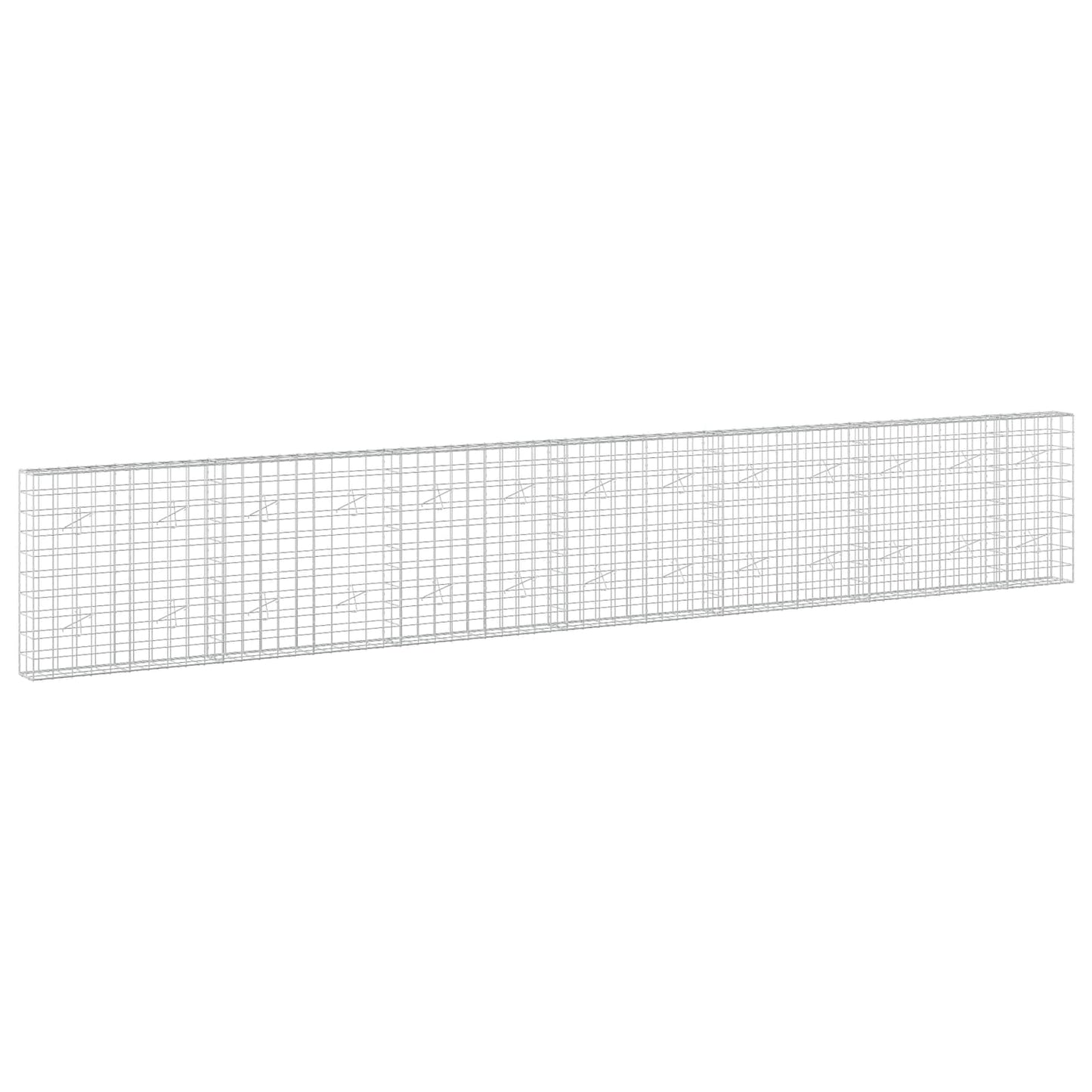 vidaXL Γκαμπιόν με σύρμα 3,5 mm και πλέγμα 10x10 cm 650x20x100 εκ
