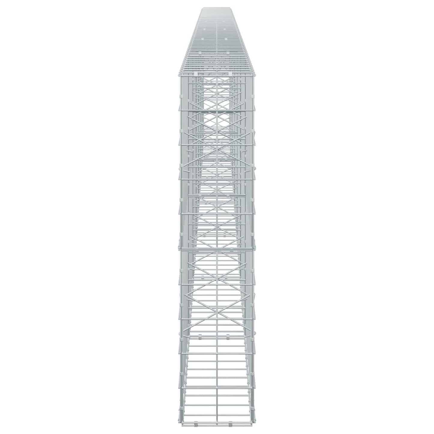 vidaXL Γκαμπιόν με σύρμα 3,5 mm και πλέγμα 10x10 cm 700x20x100 εκ