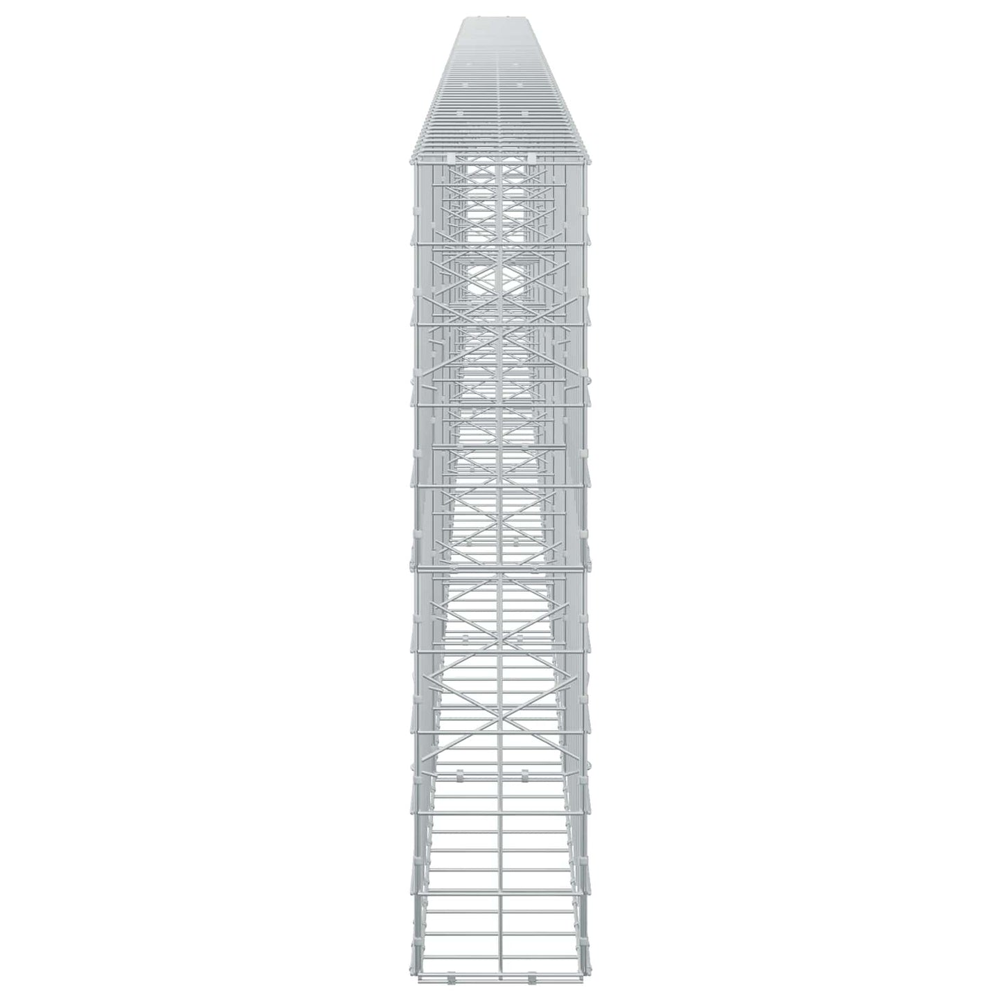 vidaXL Γκαμπιόν με σύρμα 3,5 mm και πλέγμα 10x10 cm 750x20x100 εκ