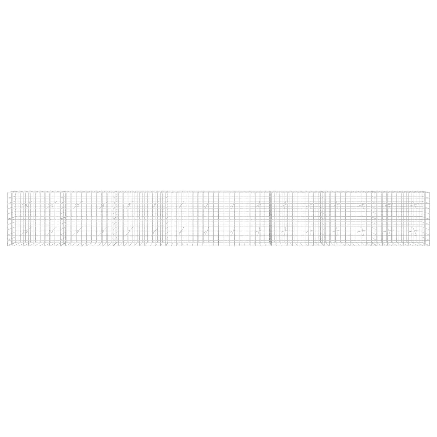 vidaXL Γκαμπιόν με σύρμα 3,5 mm και πλέγμα 10x10 cm 800x20x100 εκ