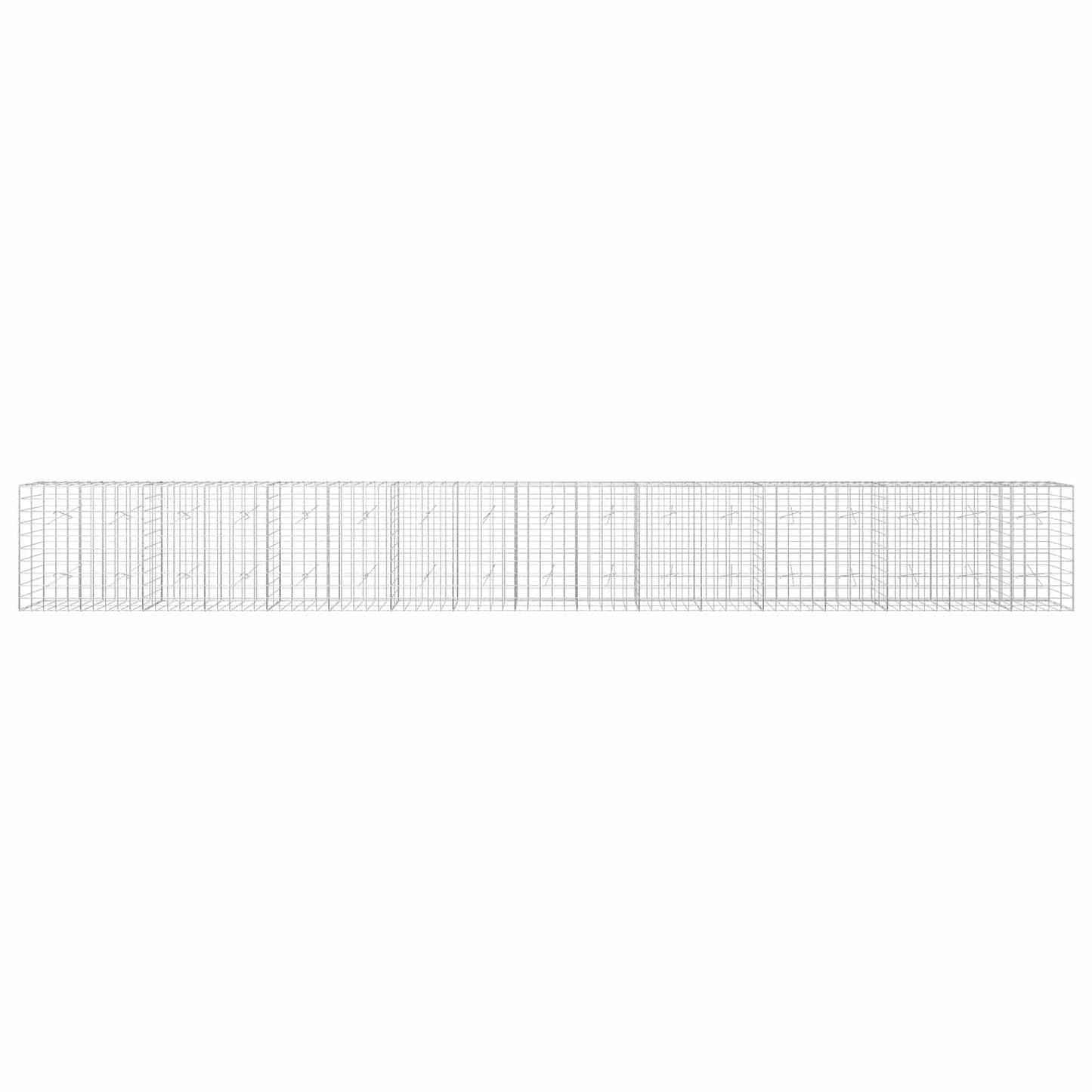 vidaXL Γκαμπιόν με σύρμα 3,5 mm και πλέγμα 10x10 cm 850x20x100 εκ