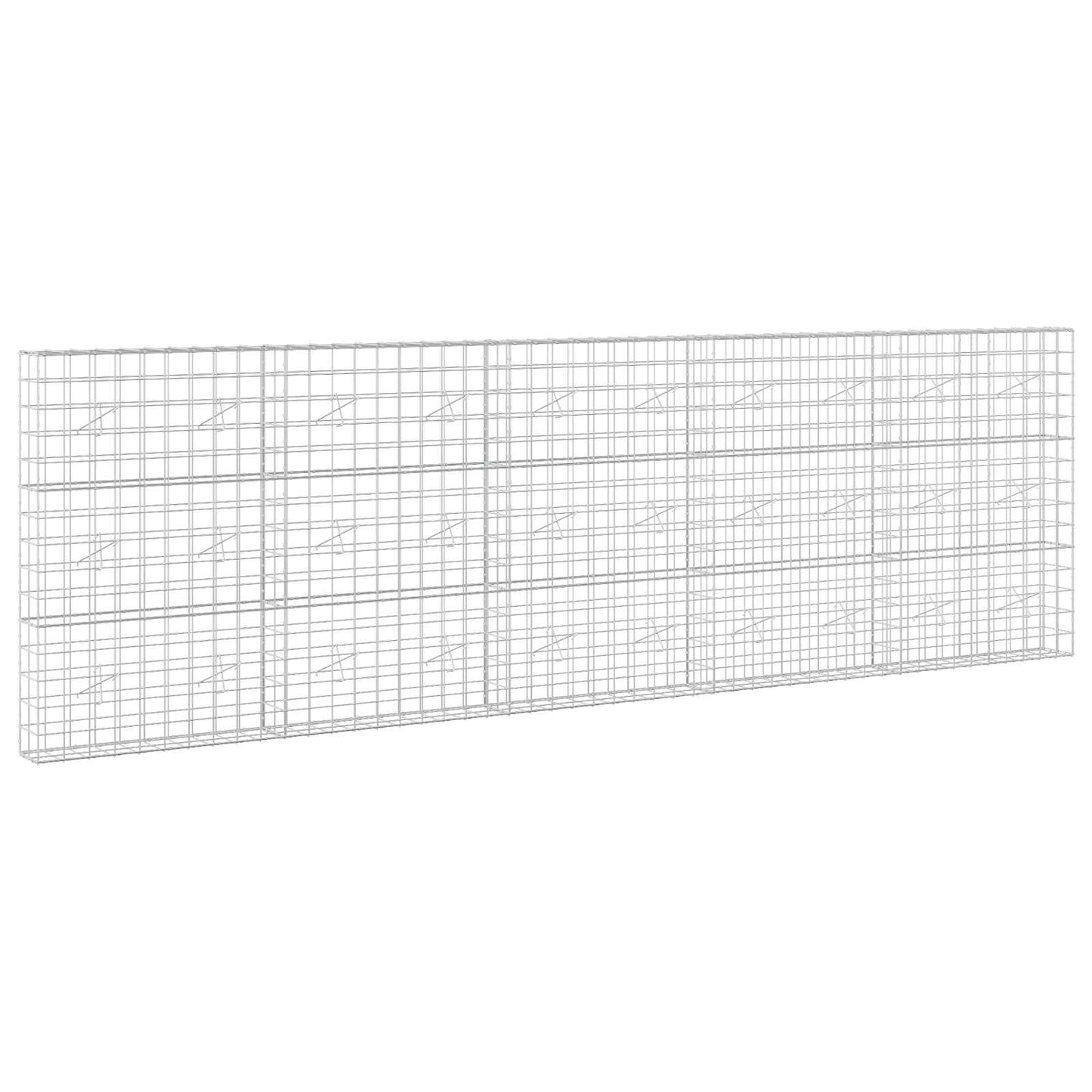 vidaXL Γκαμπιόν με σύρμα 3,5 mm και πλέγμα 10x10 cm 500x20x150 εκ