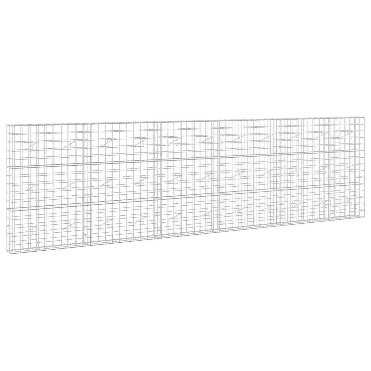 vidaXL Γκαμπιόν με σύρμα 3,5 mm και πλέγμα 10x10 cm 550x20x150 εκ