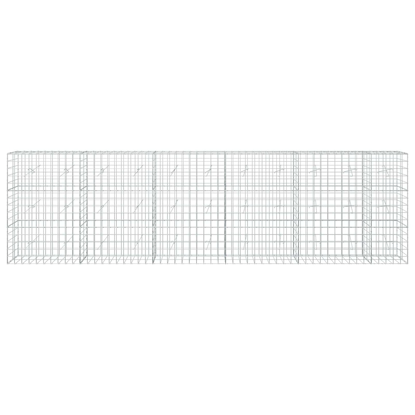 vidaXL Γκαμπιόν με σύρμα 3,5 mm και πλέγμα 10x10 cm 550x20x150 εκ