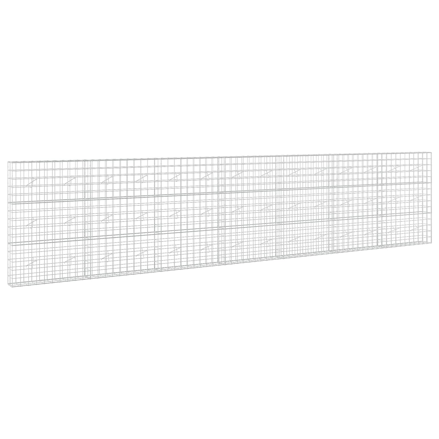 vidaXL Γκαμπιόν με σύρμα 3,5 mm και πλέγμα 10x10 cm 700x20x150 εκ