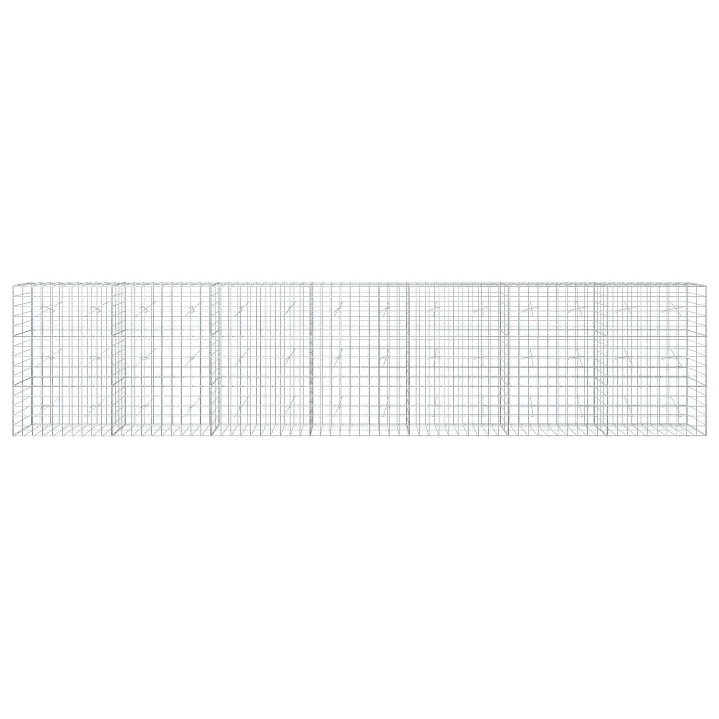 vidaXL Γκαμπιόν με σύρμα 3,5 mm και πλέγμα 10x10 cm 700x20x150 εκ