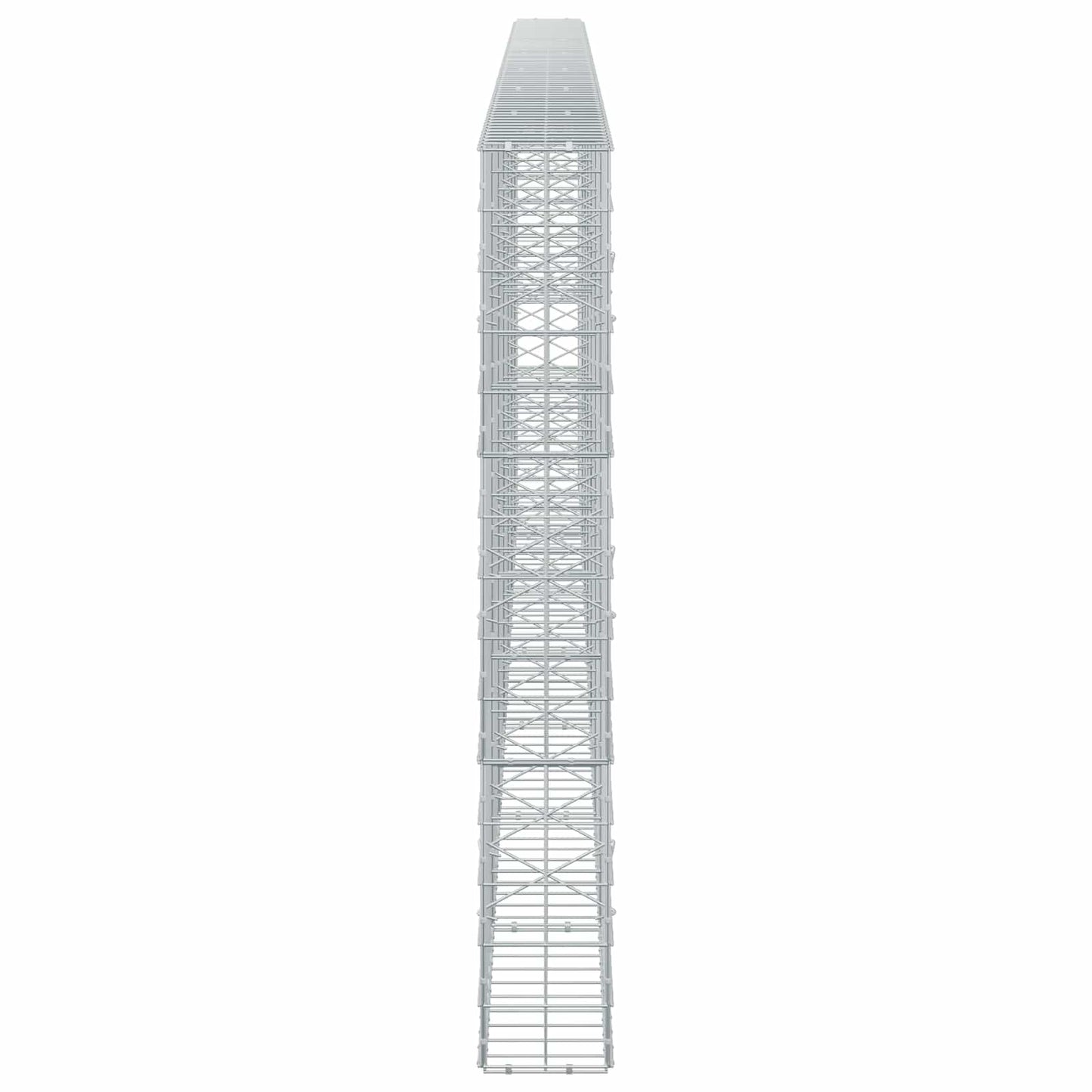 vidaXL Γκαμπιόν με σύρμα 3,5 mm και πλέγμα 10x10 cm 700x20x150 εκ